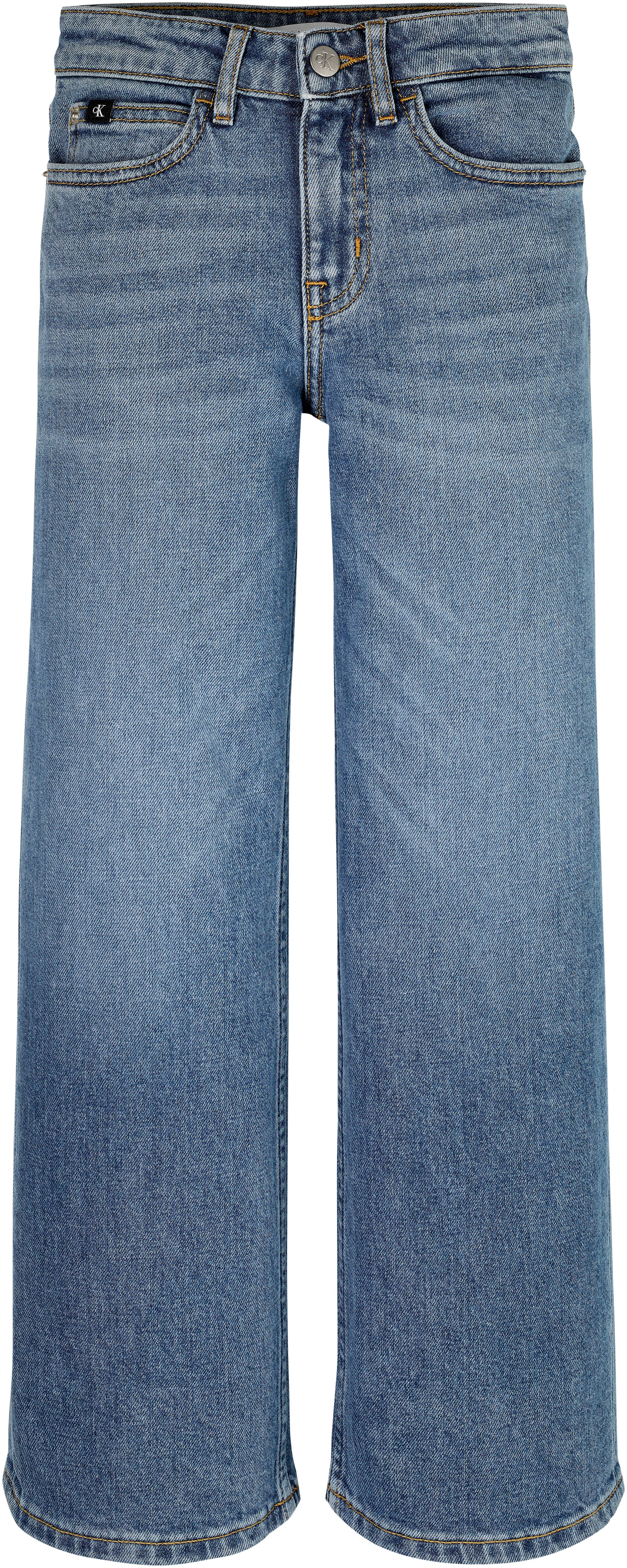 Calvin Klein Straight jeans HR WIDE LEG AUTH BLUE DENIM