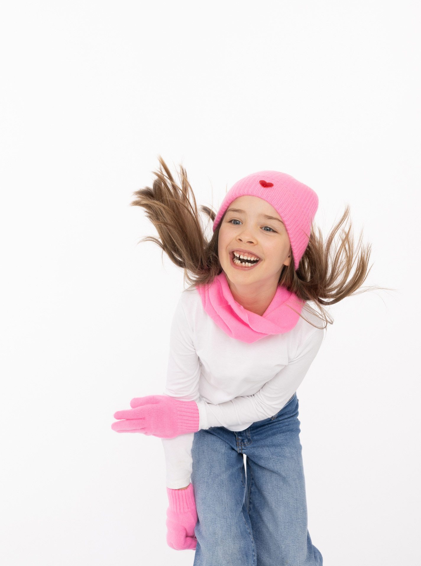 Zwillingsherz Gebreide handschoenen Kids-kasjmier handschoenen