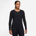 nike sweatshirt dri-fit one women's standard fit long-sleeve top zwart