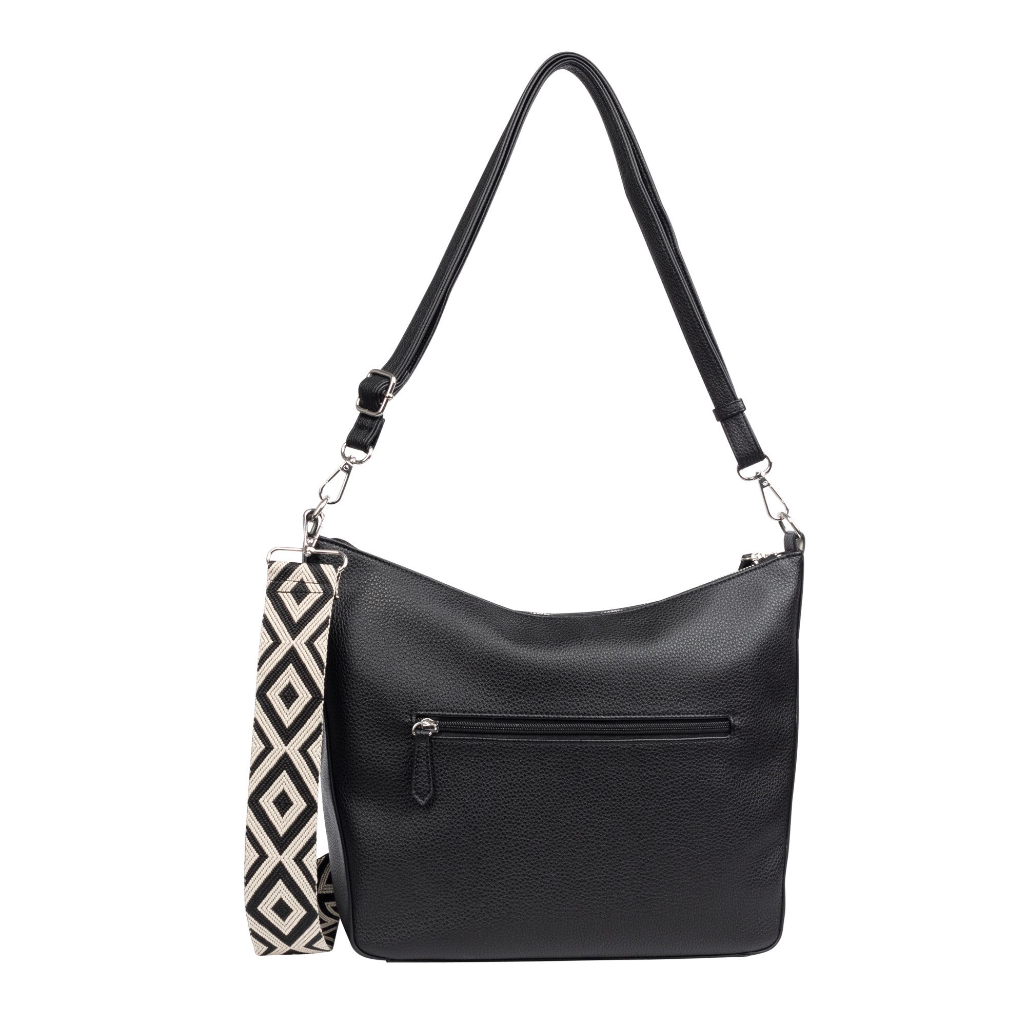 Gabor Hobo-tas LINDA zacht kunstleer met elegante schouderband van edel weefband