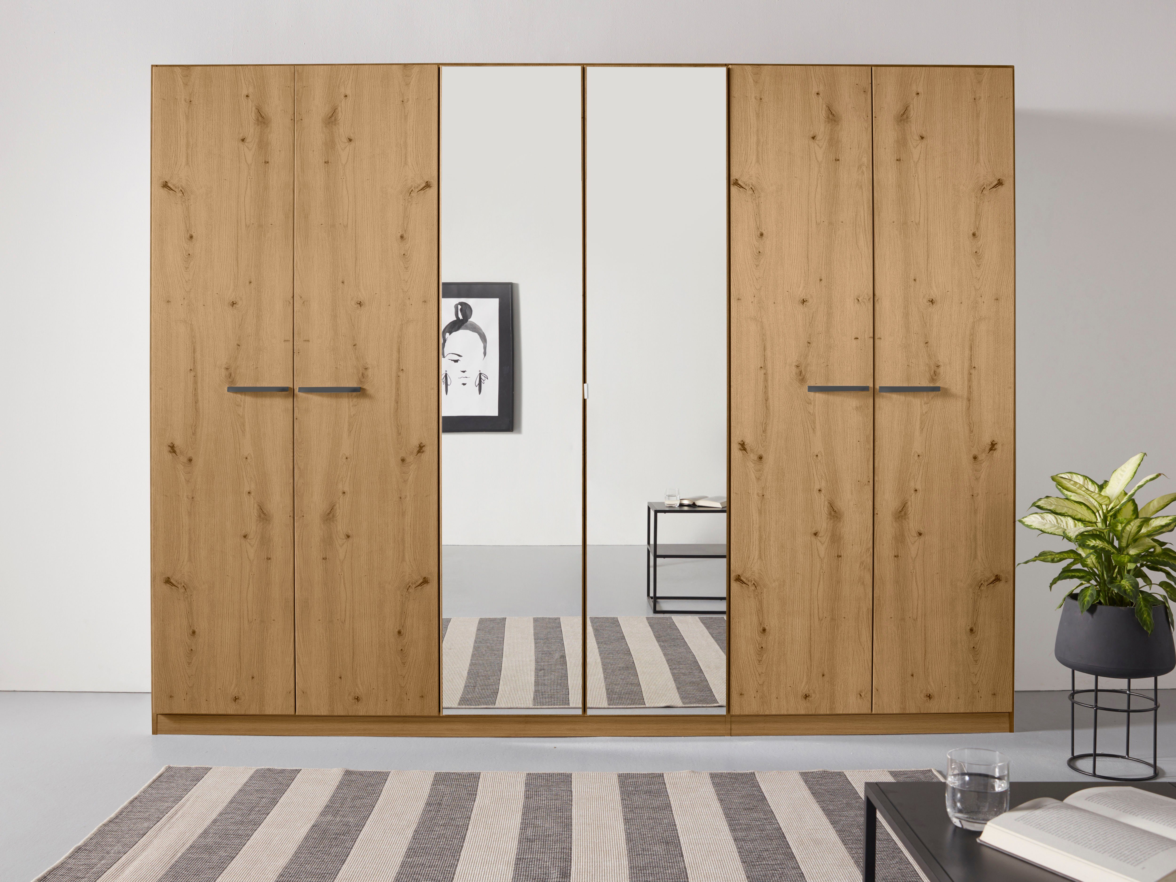 rauch Draaideurkast Kledingkast kast garderobe TOPSELLER OTELI incl. binnenindeling met 3 binnenlades extra planken optioneel met spiegel made in germany
