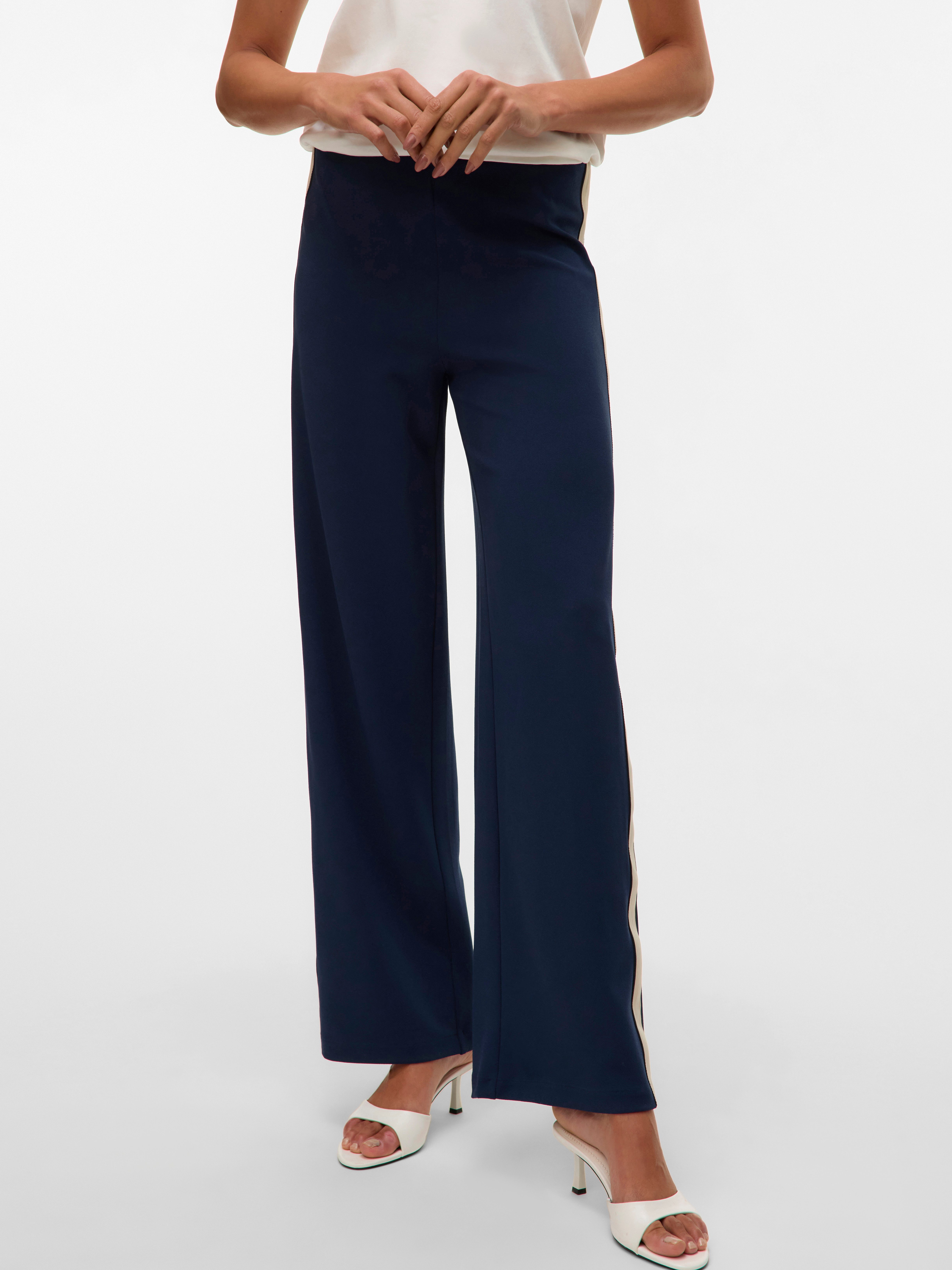 Vero Moda Pantalon VMBERLIN MW WIDE PANEL PANT NOOS