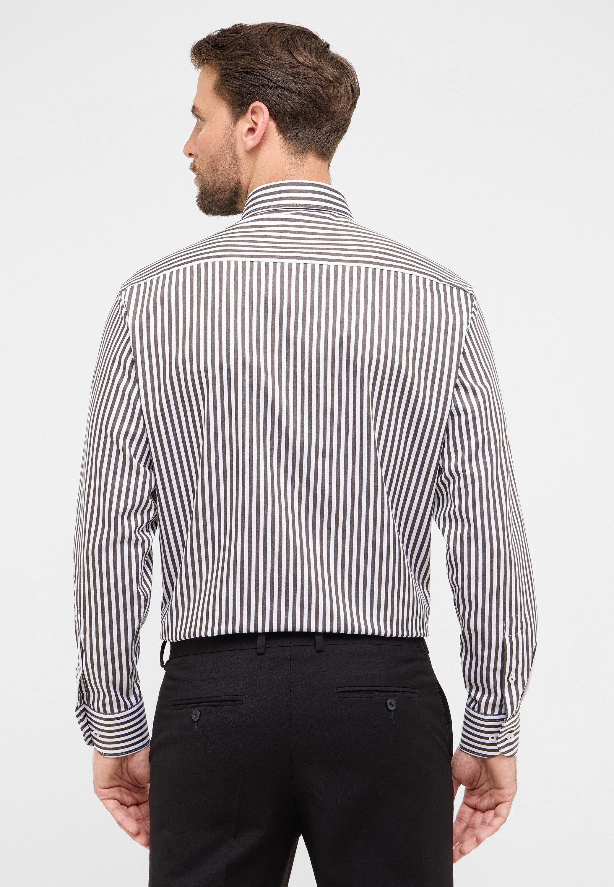 Eterna Overhemd met lange mouwen Comfort fit NON IRON (strijkvrij)