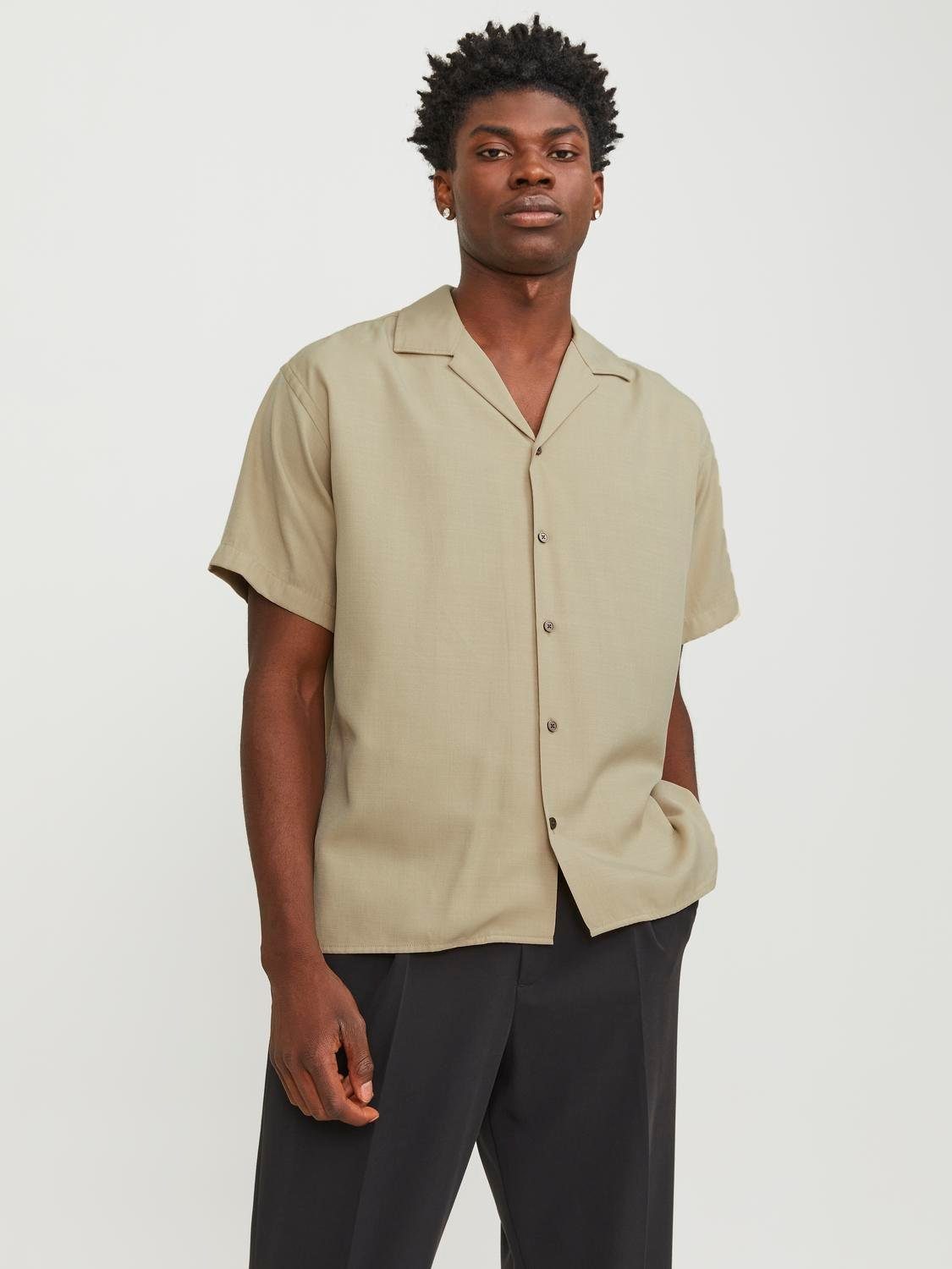 Jack & Jones Overhemd met korte mouwen JPRCCAARON TENCEL RESORT SHIRT S/S LN