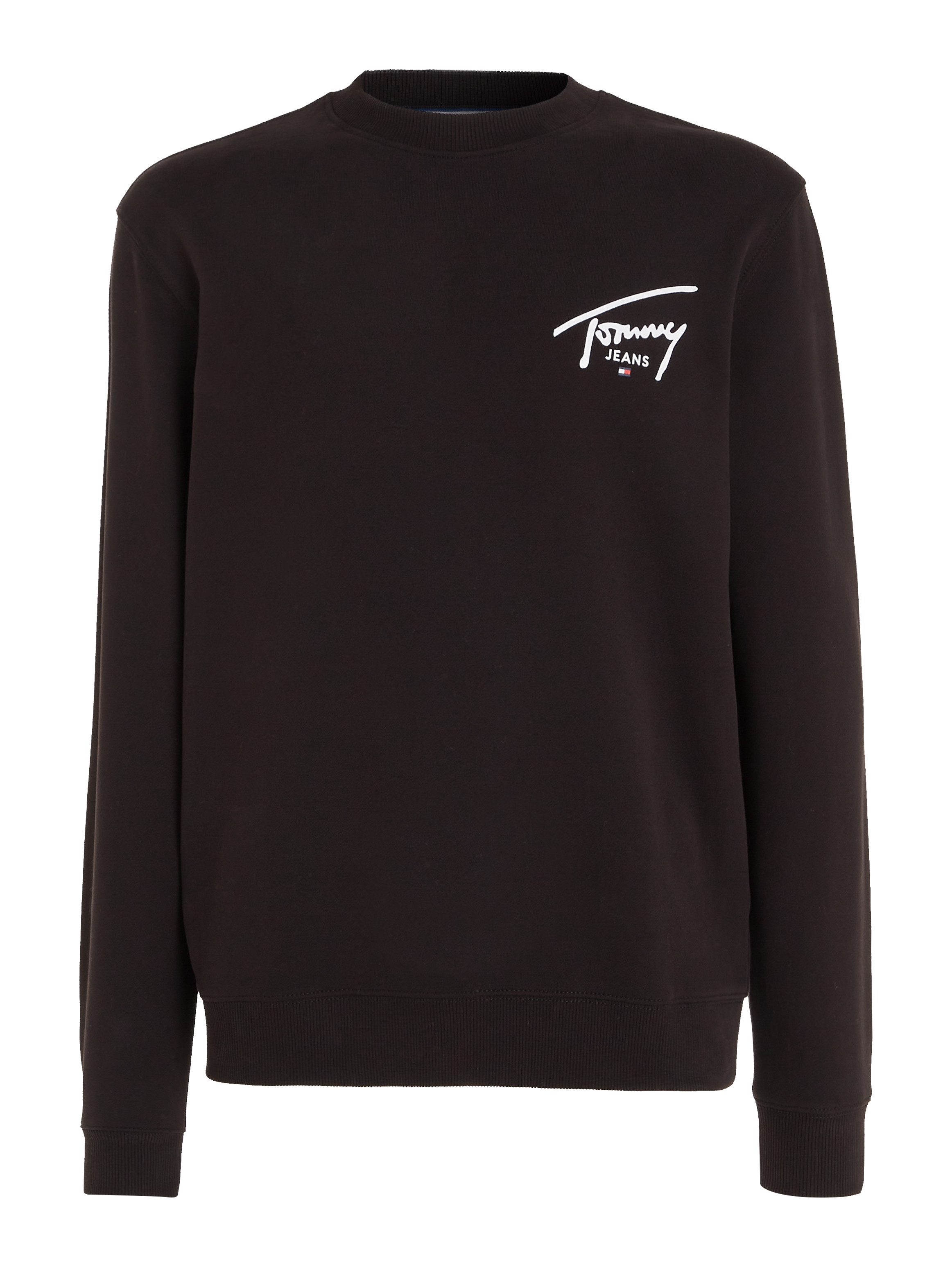 Tommy Jeans Plus Sweater TJM REG ENTRY GRAPHIC CREW EXT Grote maten met logo-inscriptie