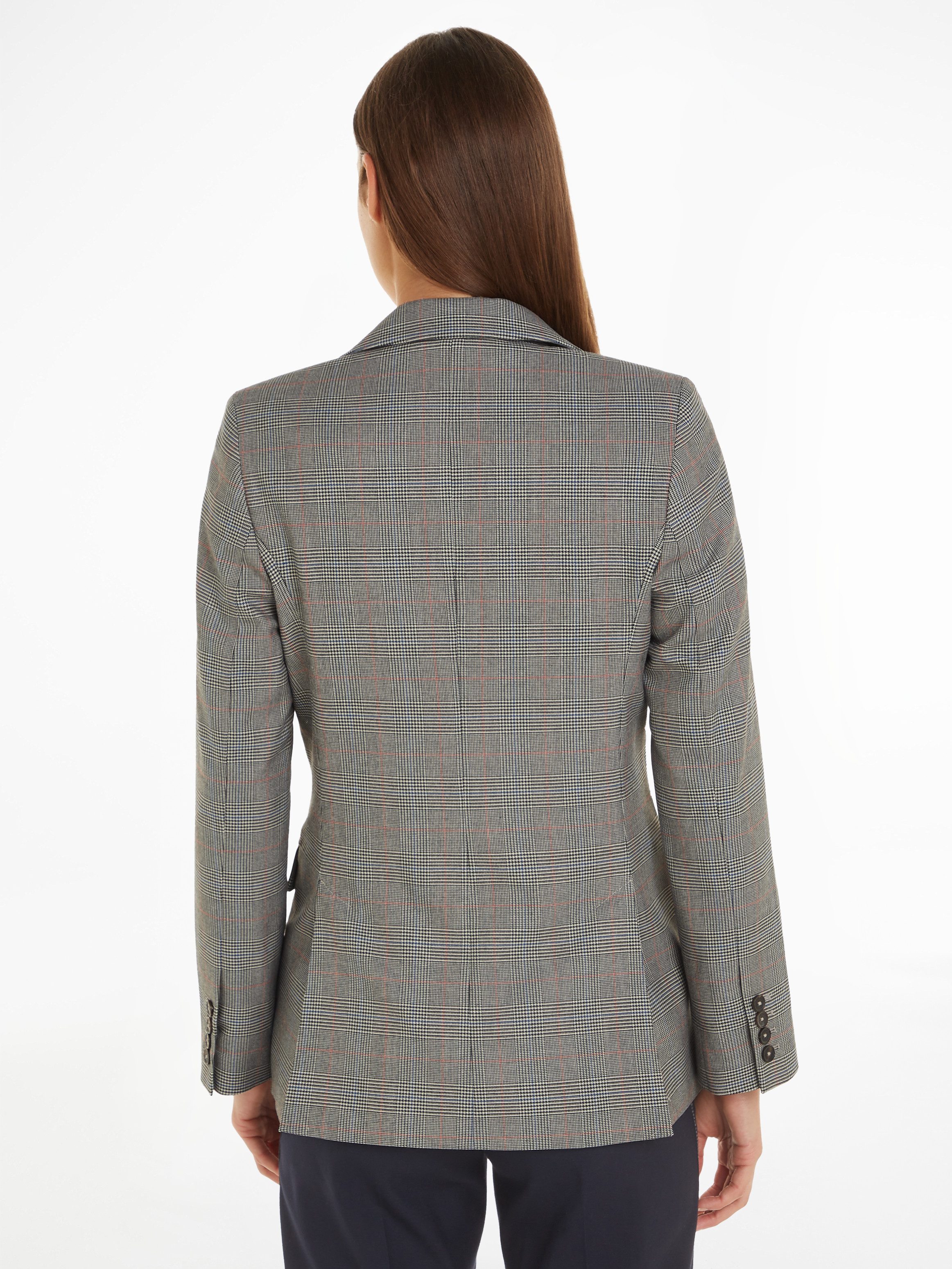 Tommy Hilfiger Korte blazer POW CHECK REGULAR BLAZER (Global Serie TH VROUWEN)