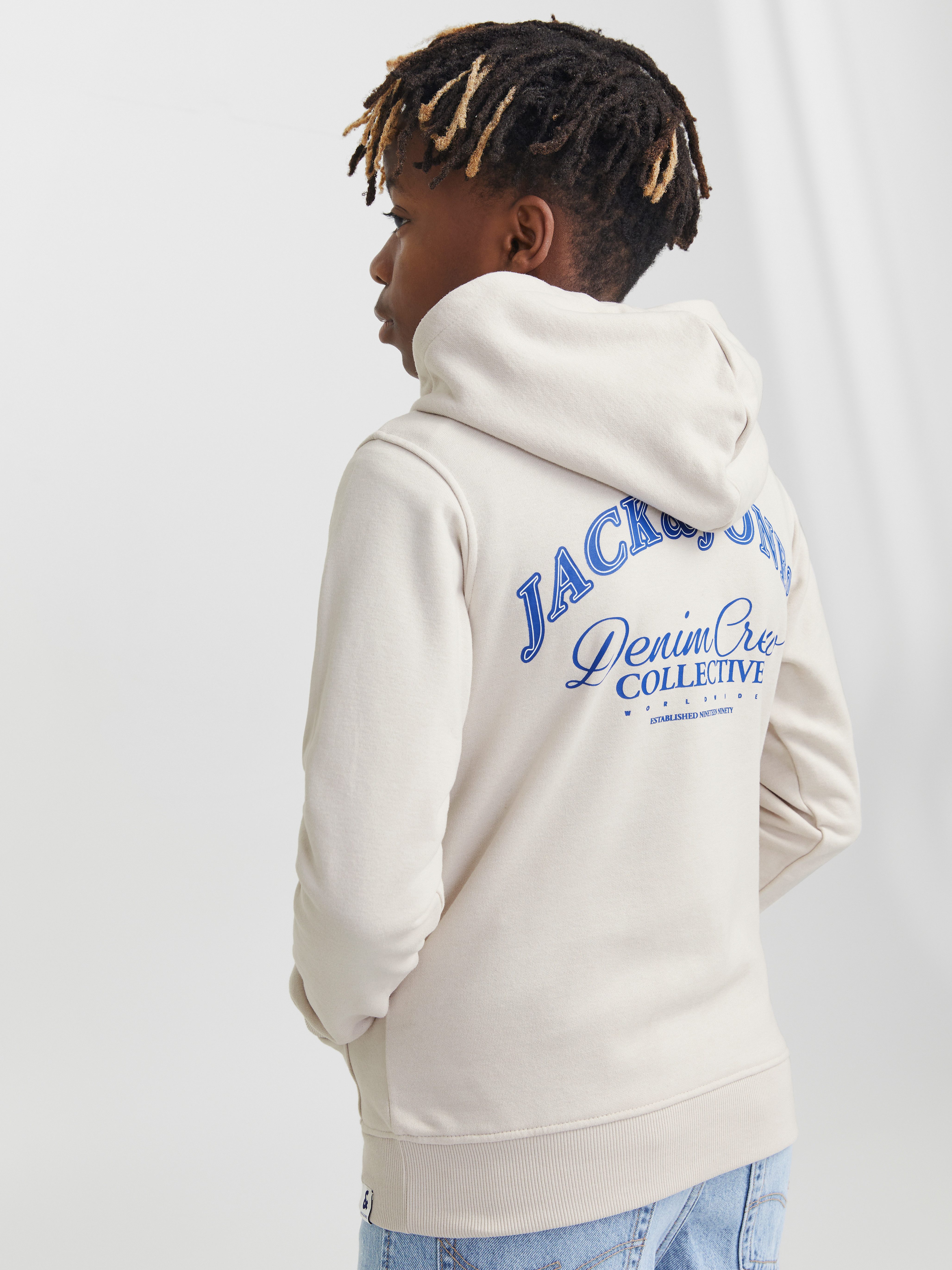 Jack & Jones Junior Hoodie JJEBRANDES BACKP RELAXED SWEAT H SN JNR