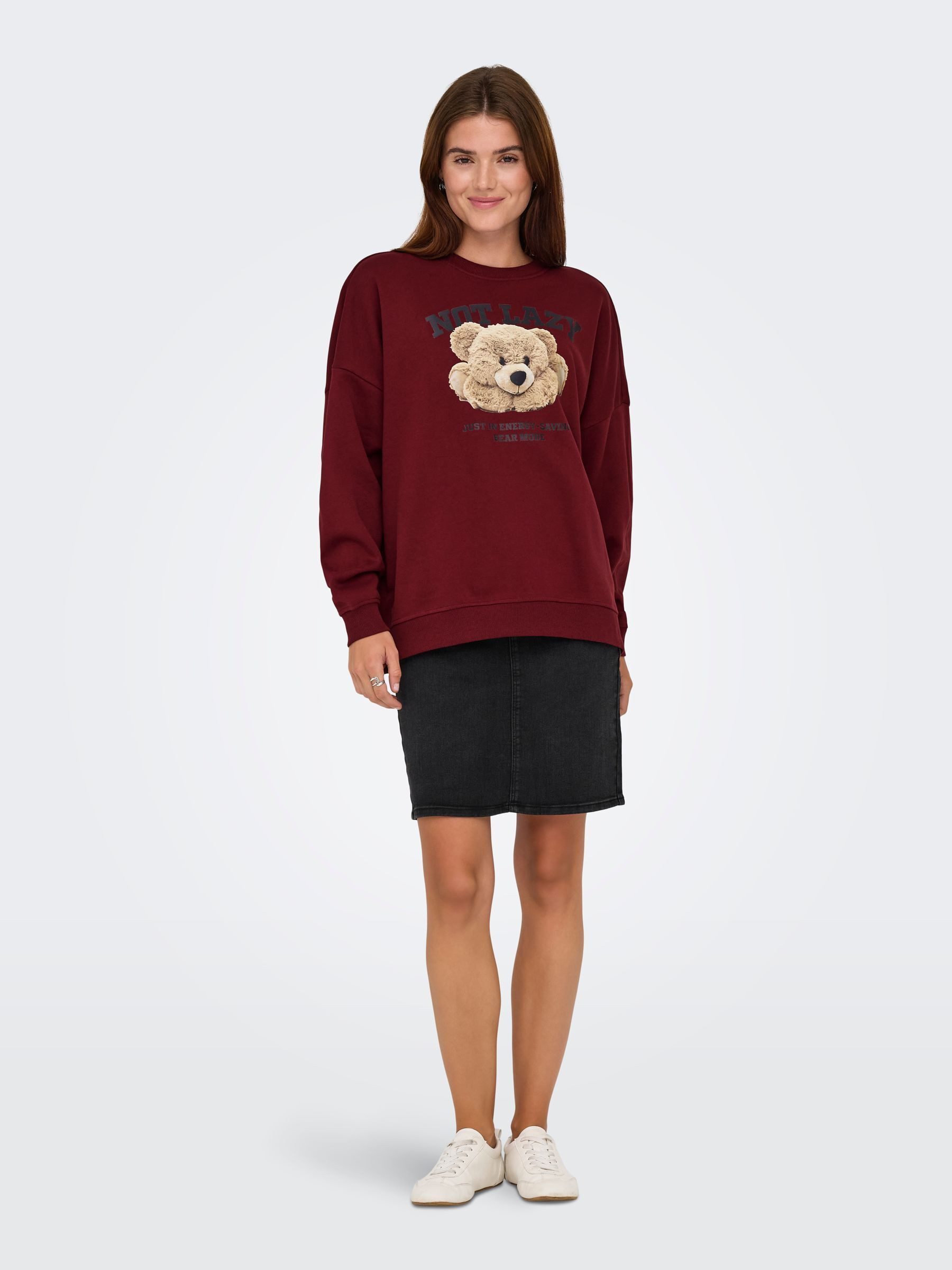Only Sweatshirt ONLBILA L/S BEAR O-NECK SWT