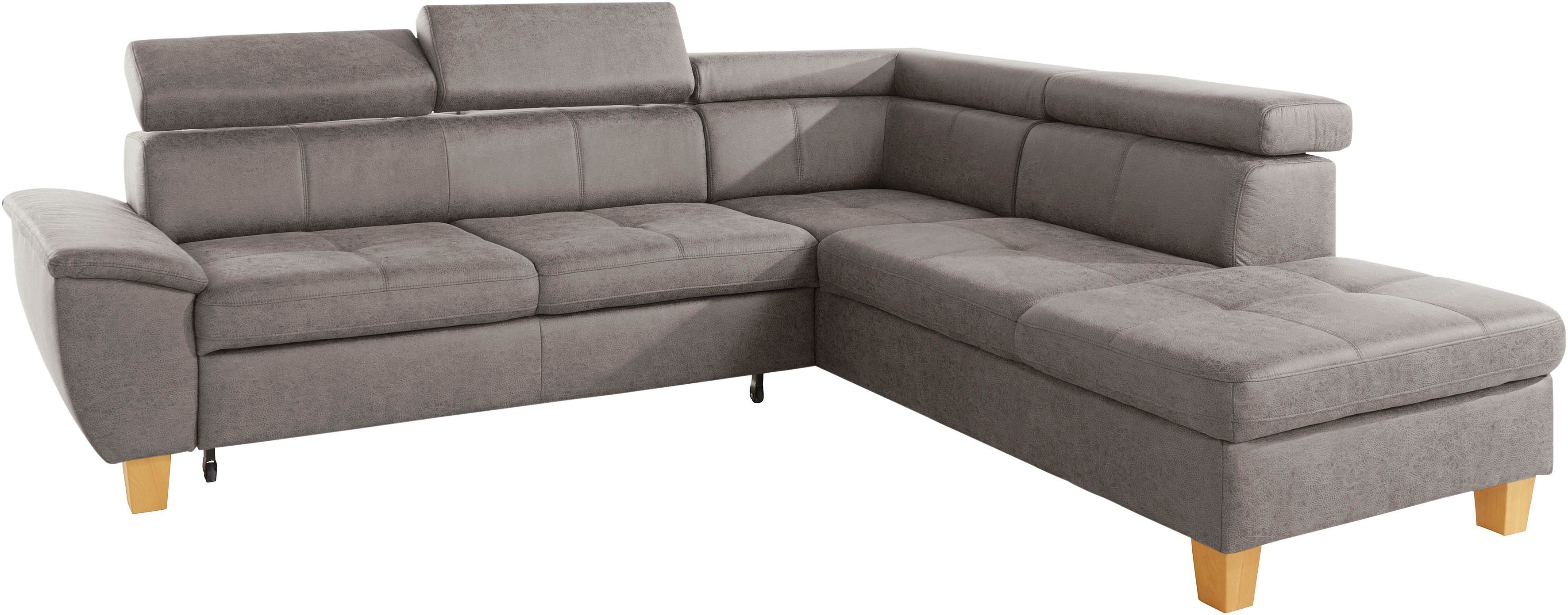exxpo - sofa fashion Hoekbank Enya, uitgebreide afwerking, hoog zitcomfort, comfortabel, L-vorm