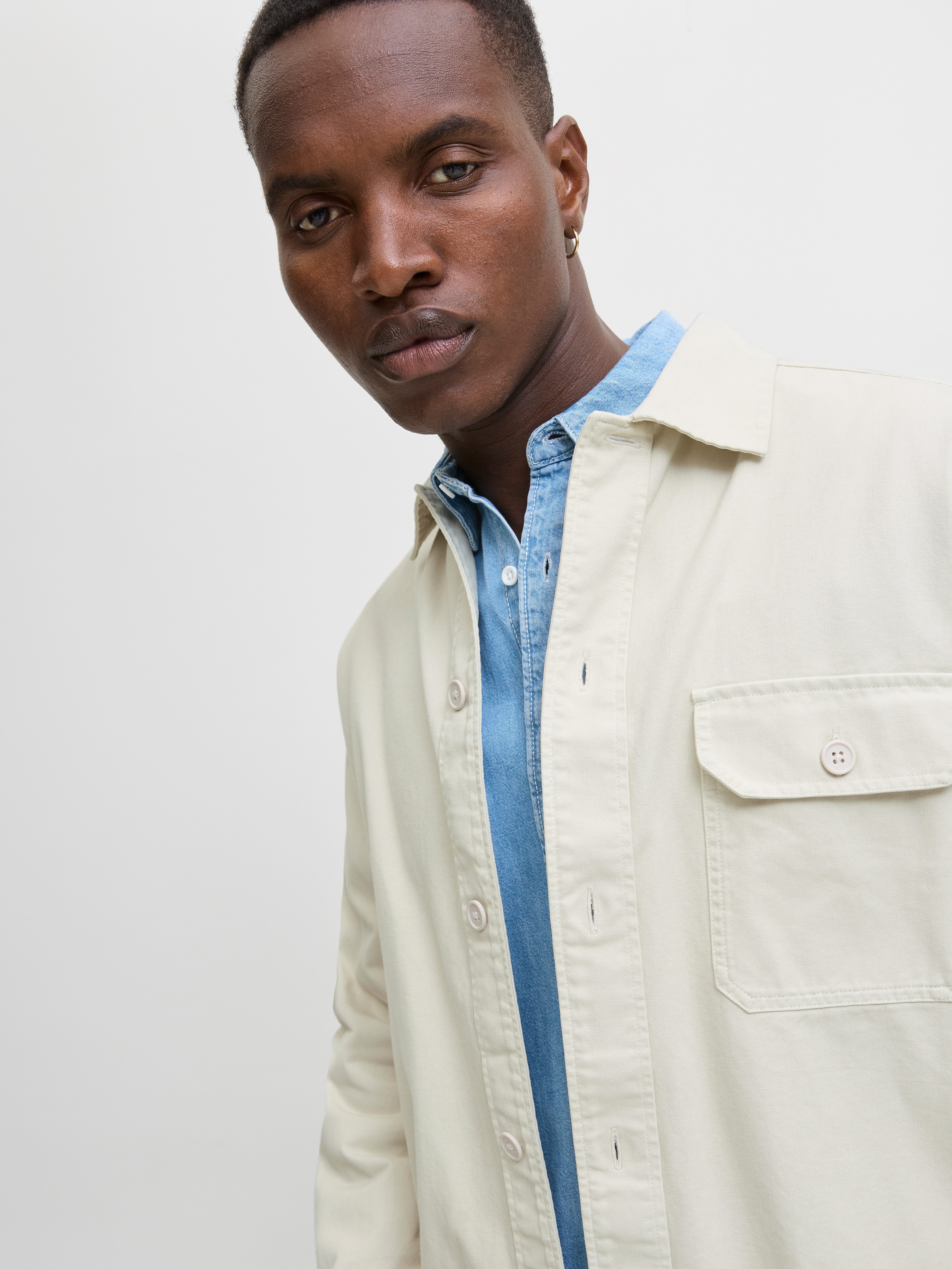 Jack & Jones Overhemd met lange mouwen JJEDOVER OVERSHIRT LS SN