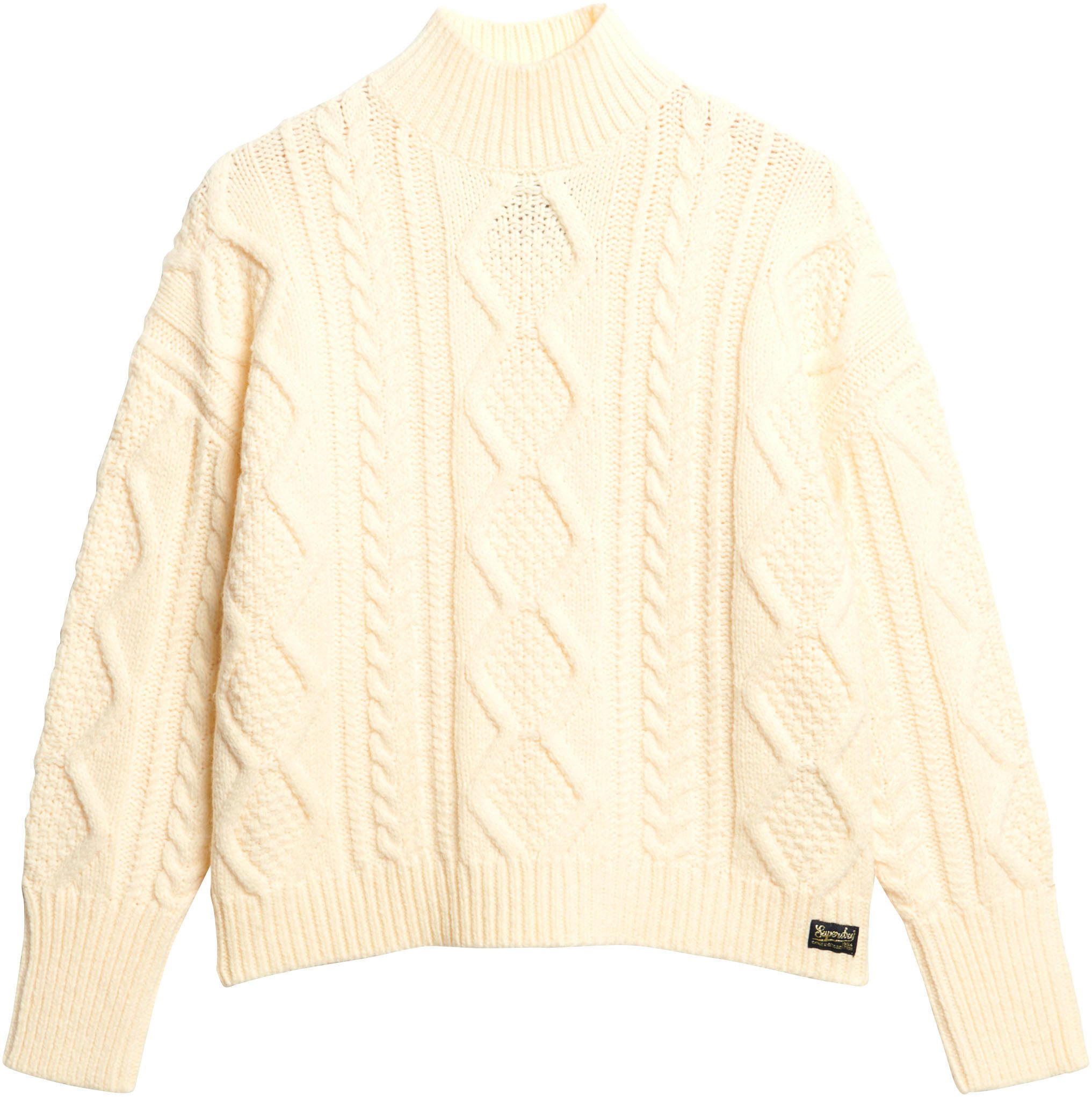 Superdry Gebreide trui CABLE HIGH NECK JUMPER