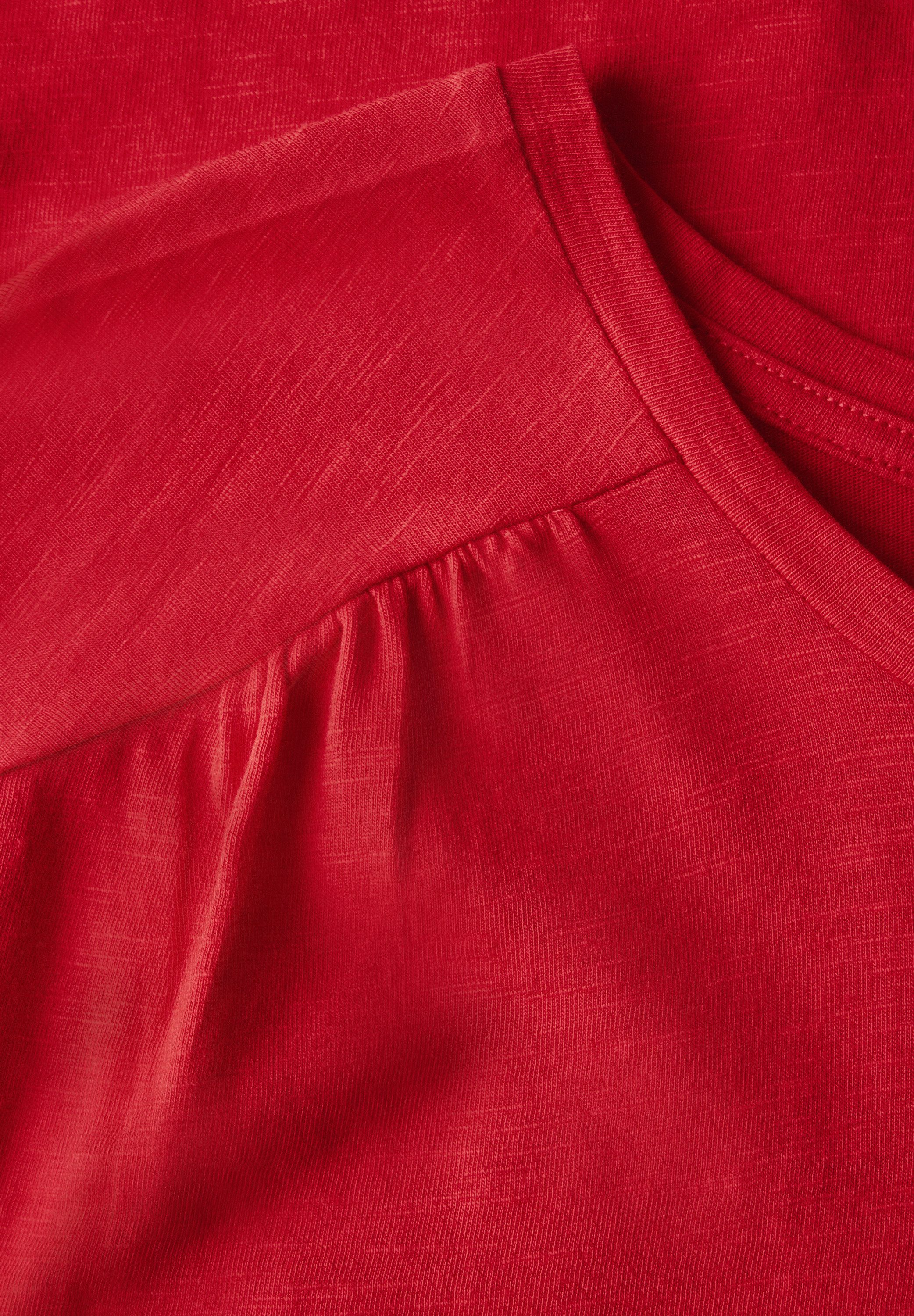 STREET ONE Shirttop met aanrimpeling op de schouder