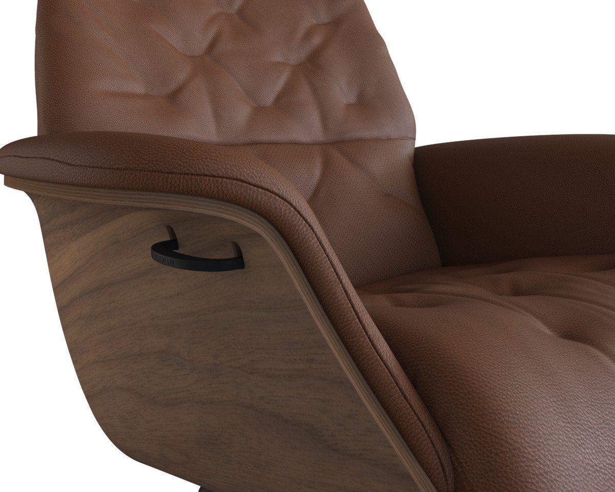 FLEXLUX Relaxfauteuil Volden, functionele stoel, gestoffeerde stoel, armleuningen, TV-fauteuil