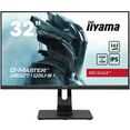 iiyama gaming-monitor iiyama gb3271qsu-b1 lcd-monitor, flat, 81 cm (32"), 2.560 x 1.440 wqhd, 1ms, ips, neig-und hoehenverstellb. hdmi, displayport, usb, schwarz, 80,1 cm - 31,5 " zwart