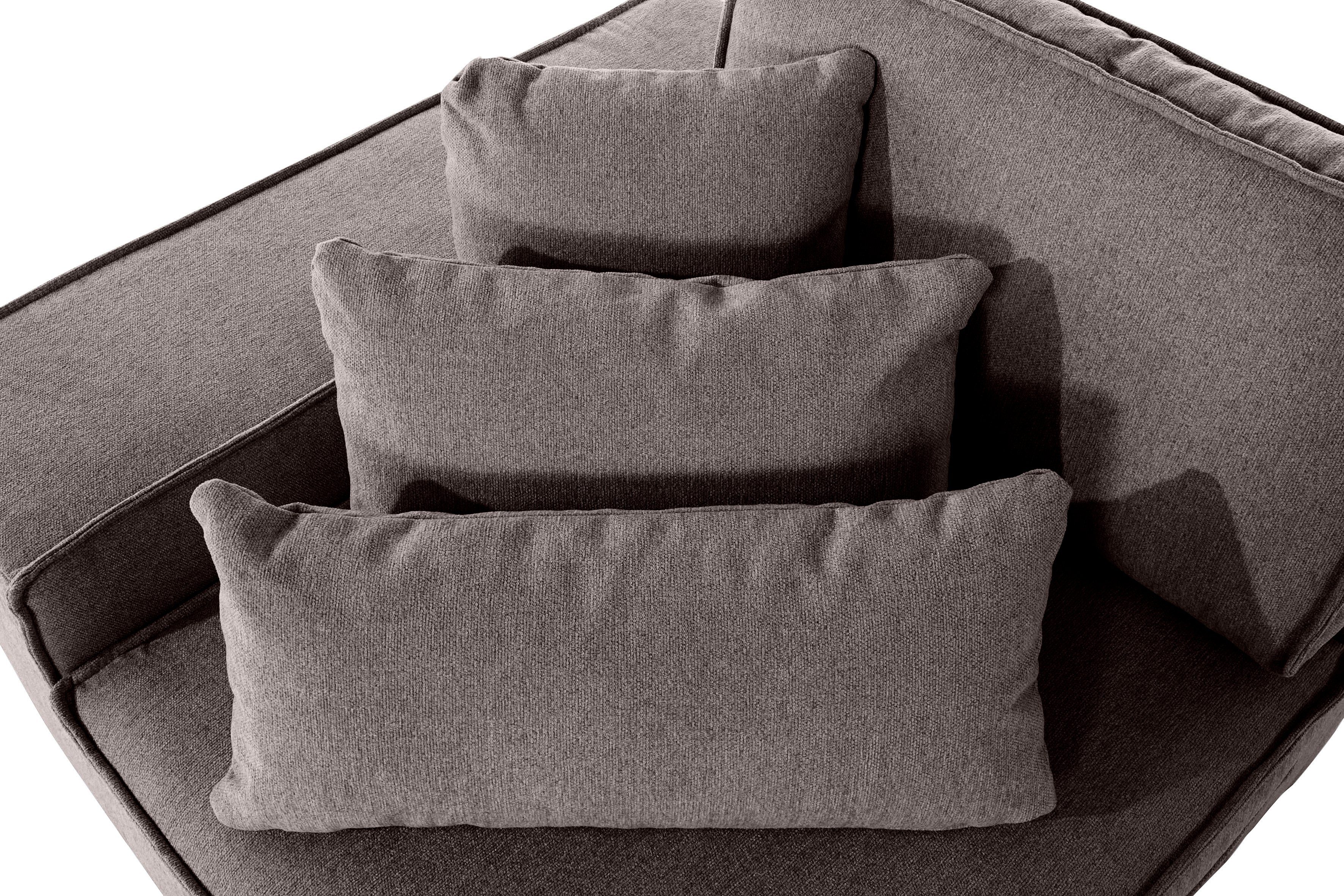 RAUM.ID Ottomane Florid afzonderlijk plaatsbaar of als deel van een modulaire bank, ook in cord