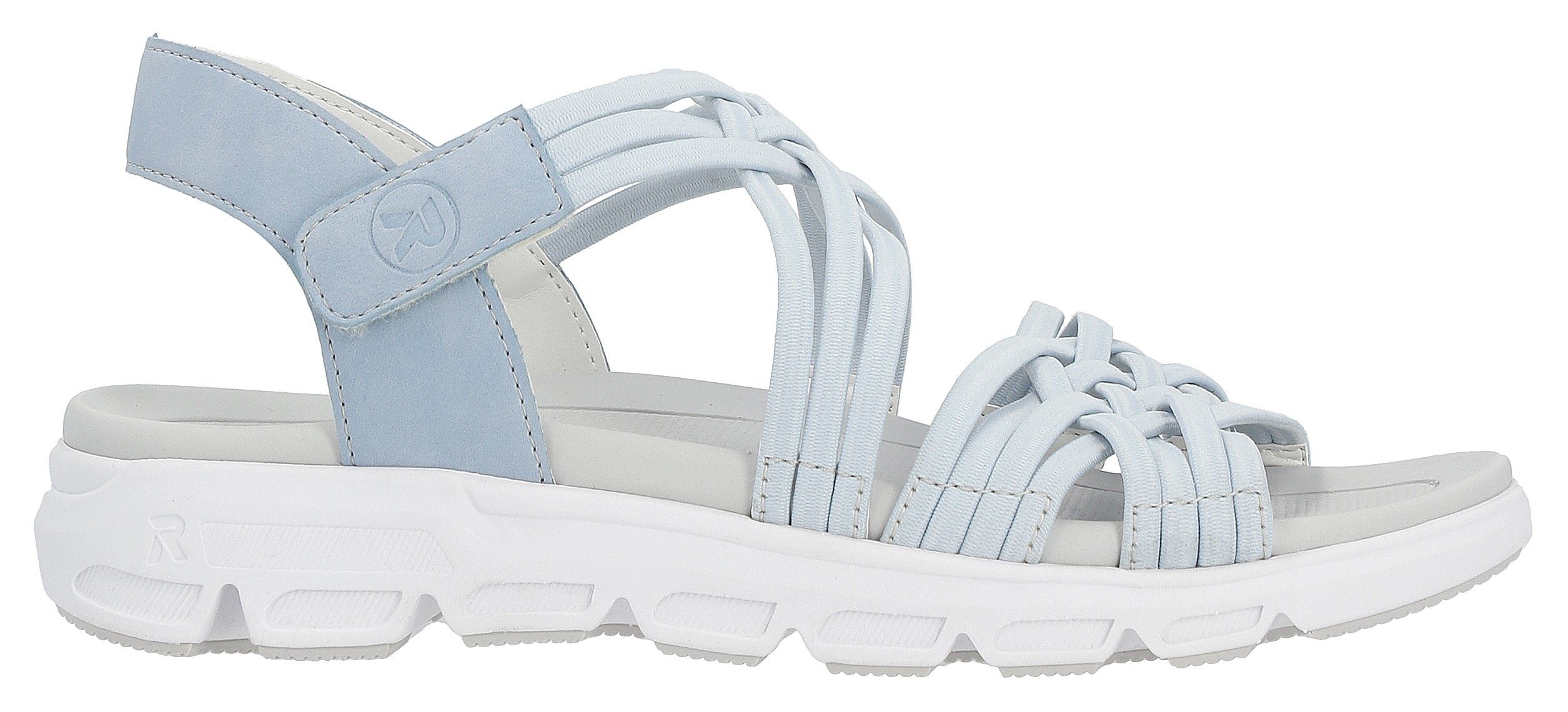 Rieker EVOLUTION Sandalen , zomerschoen, sandaal, met elastische bandjes en klittenbandsluiting