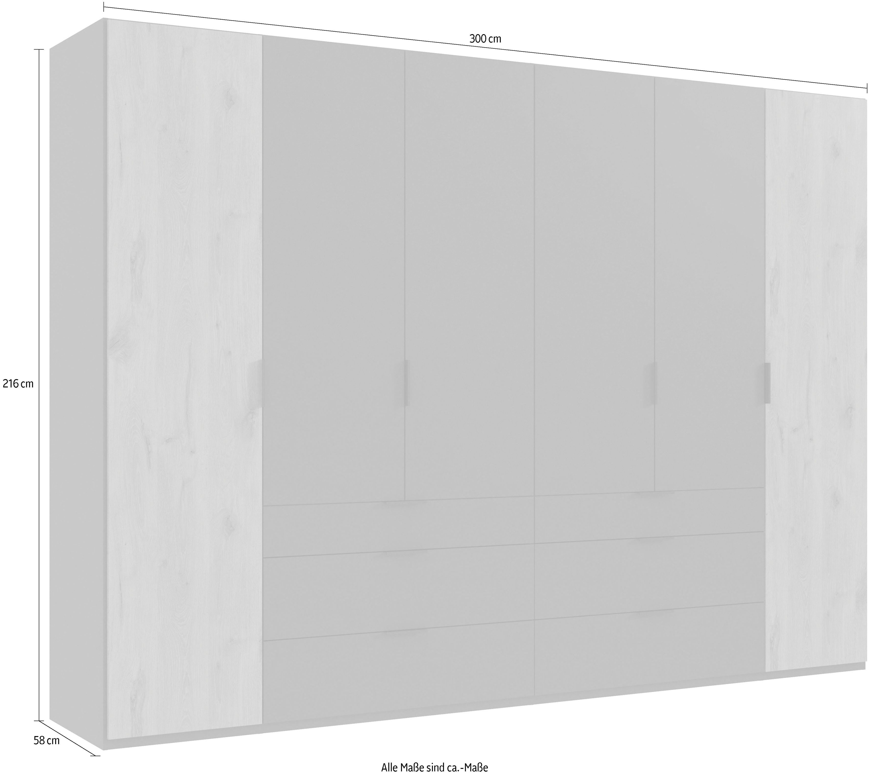 Wimex Draaideurkast Burgos by fresh to go met extra grote lades, met spiegeldeuren