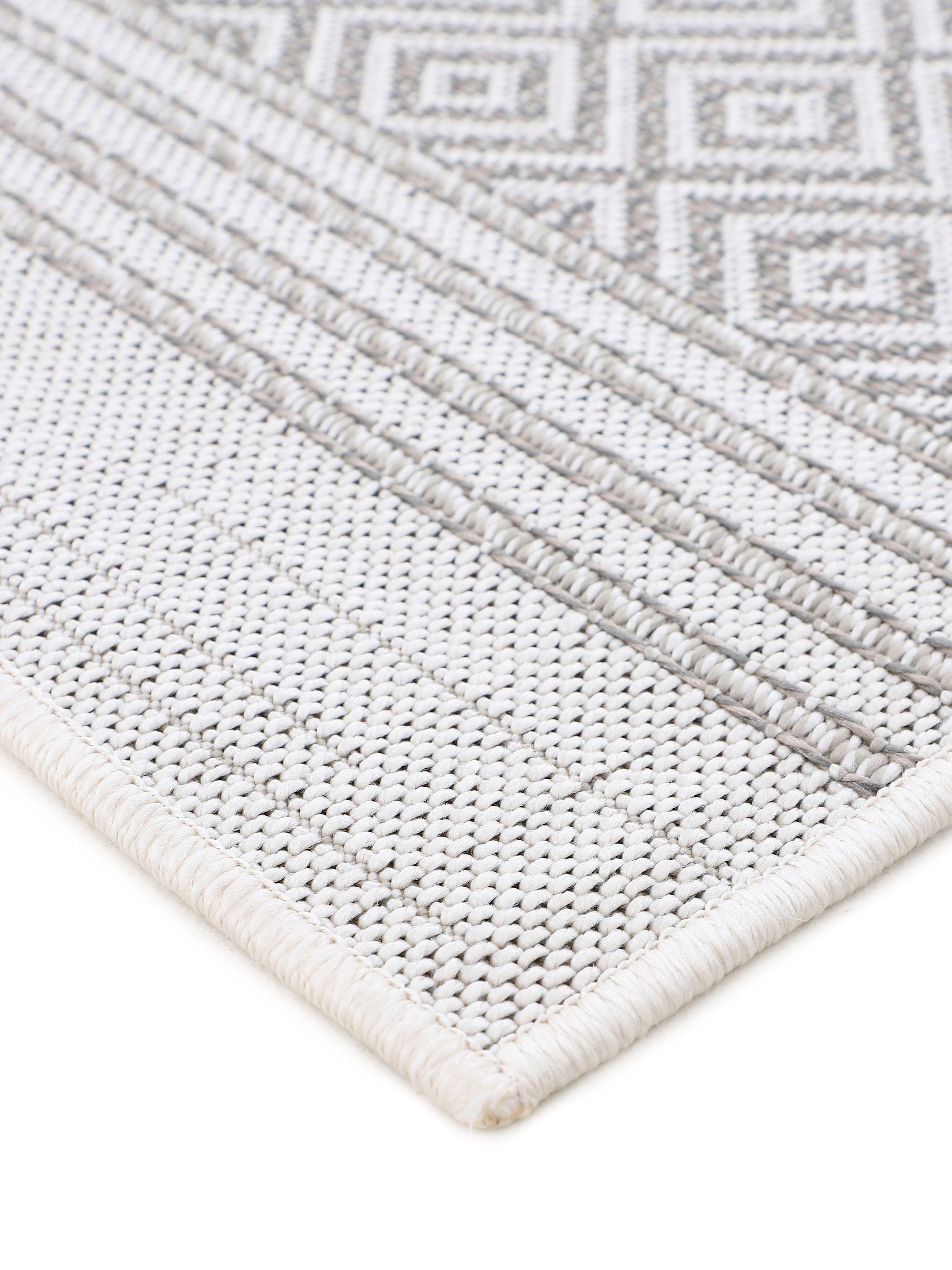 carpetfine Vloerkleed Boho 103 robust vlakweefsel, sisal look, uv-bestendig, buitenruimte