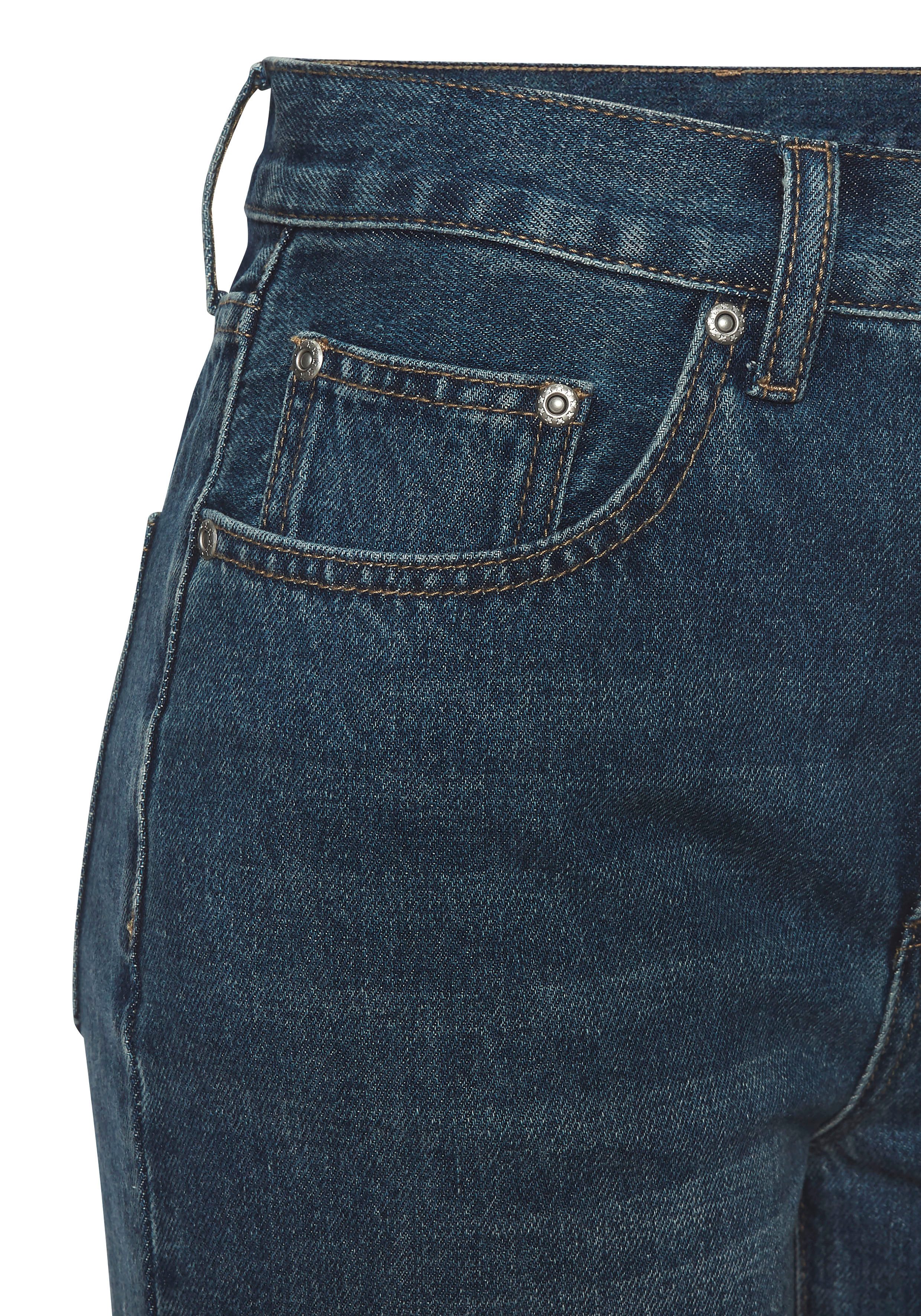 Lascana Wijde jeans met hoge taille en 5-pocketstijl, wide-leg jeans