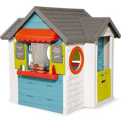 smoby speelhuis chef huis made in europe, tuinhuisje, restaurant en winkel in een multicolor