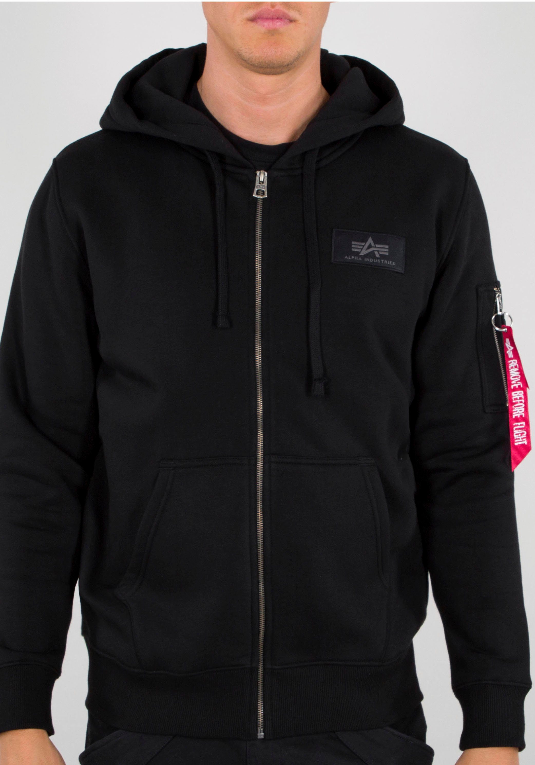 Alpha Industries Capuchonsweatvest Back Print Zip Hoody