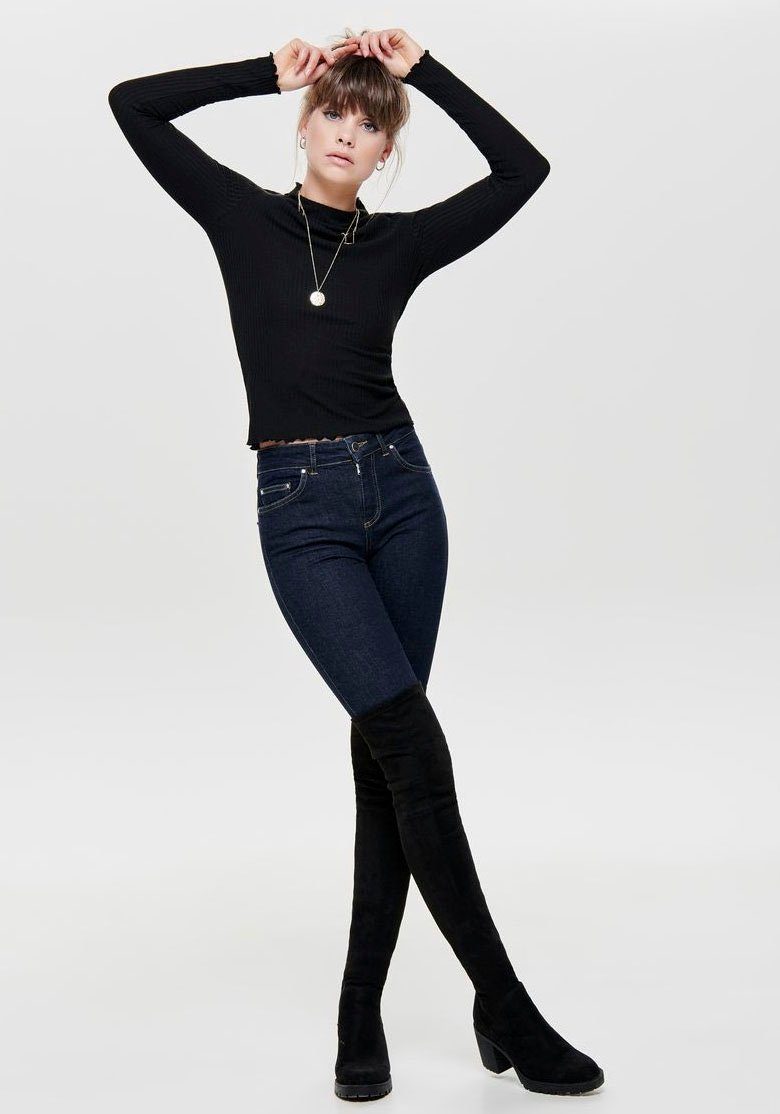 Only Shirt met lange mouwen ONLEMMA L/S HIGH NECK TOP