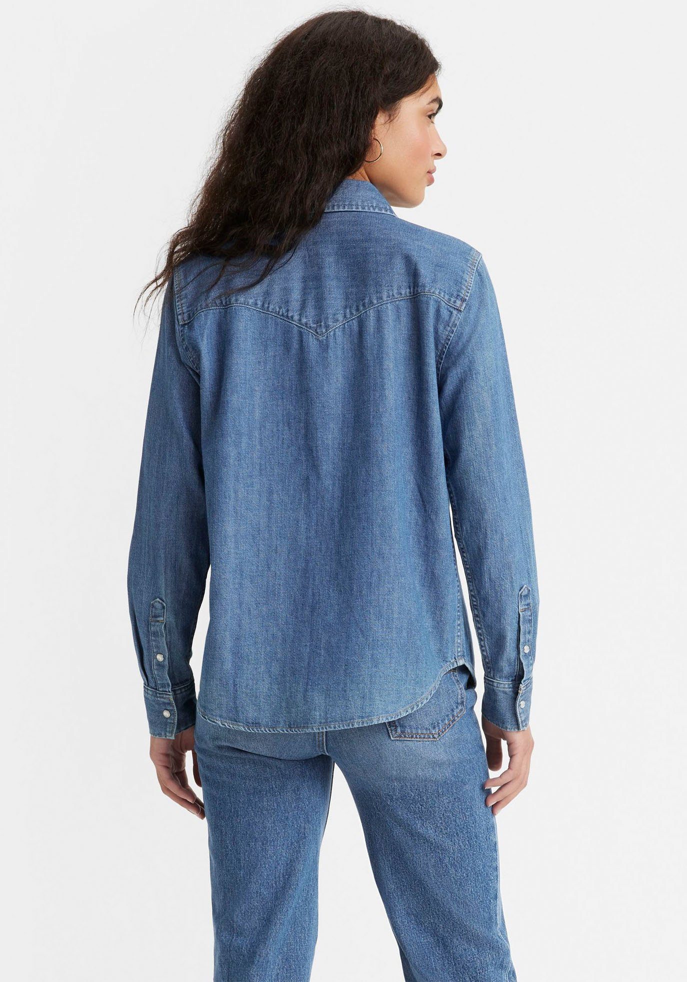 Levi's® Jeans blouse ESSENTIAL WESTERN met borstzakken met drukknopen