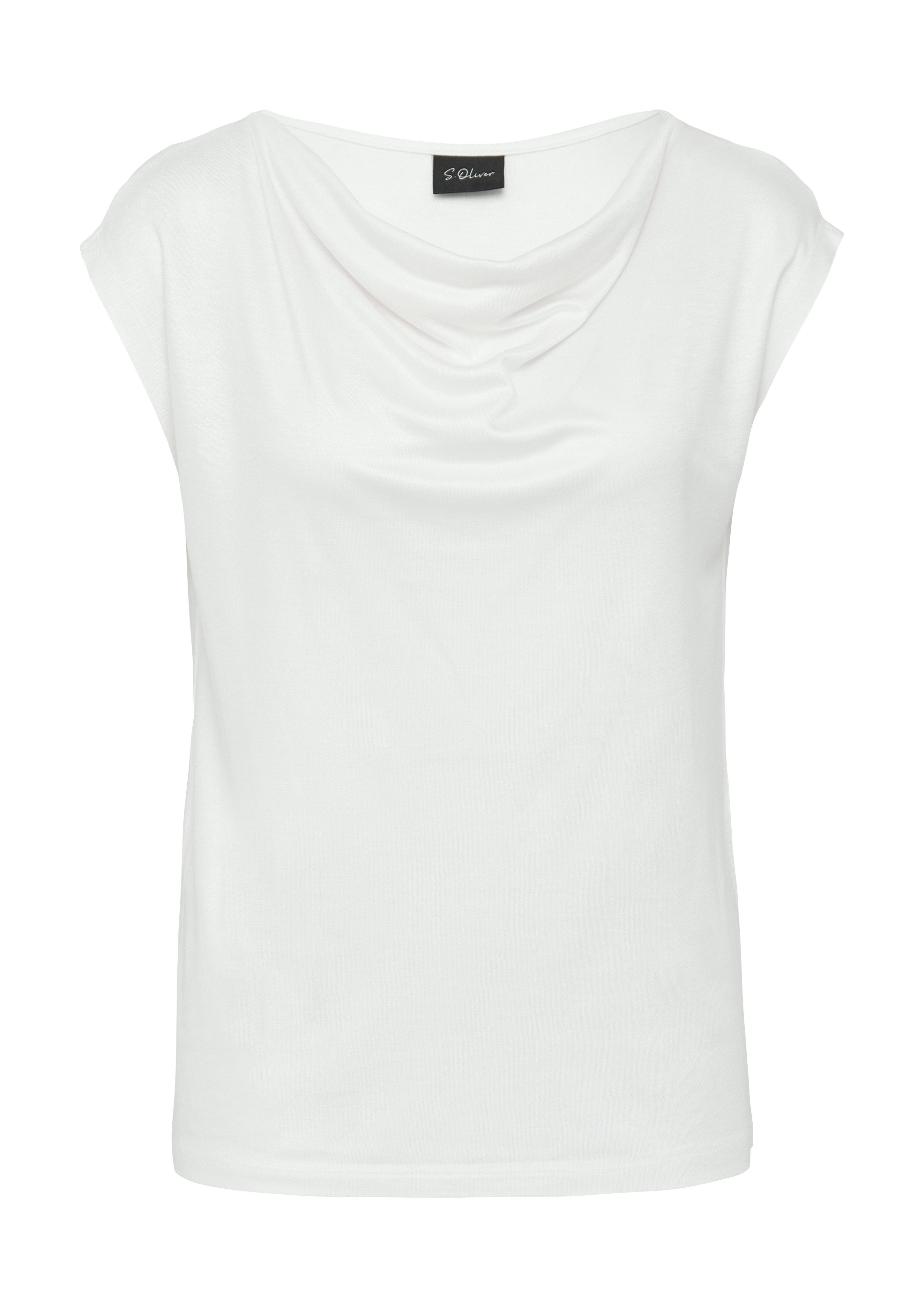 s.Oliver BLACK LABEL T-shirt van interlock jersey