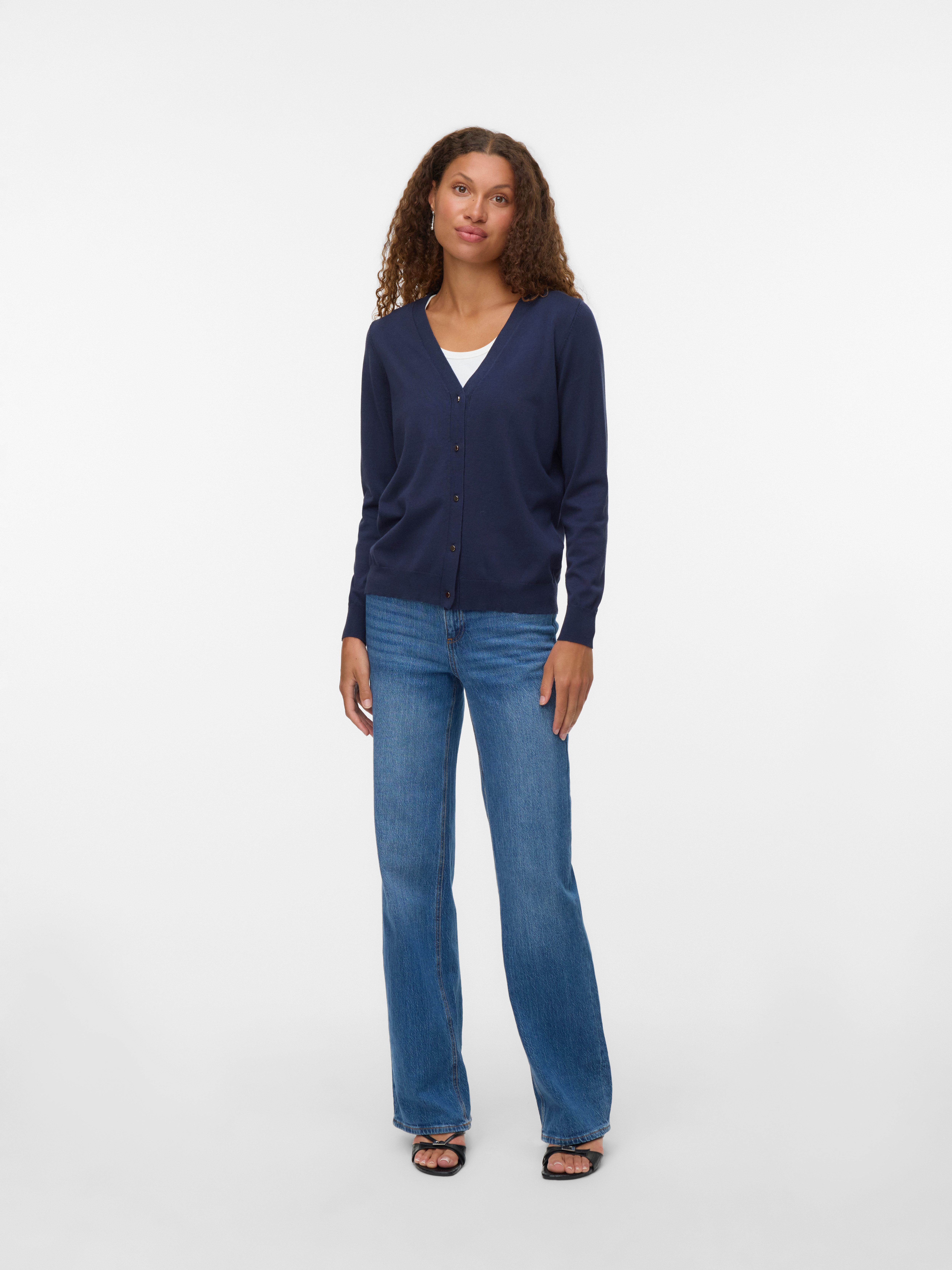 Vero Moda Vest VMSILJE LS V-NECK CARDIGAN GA NOOS