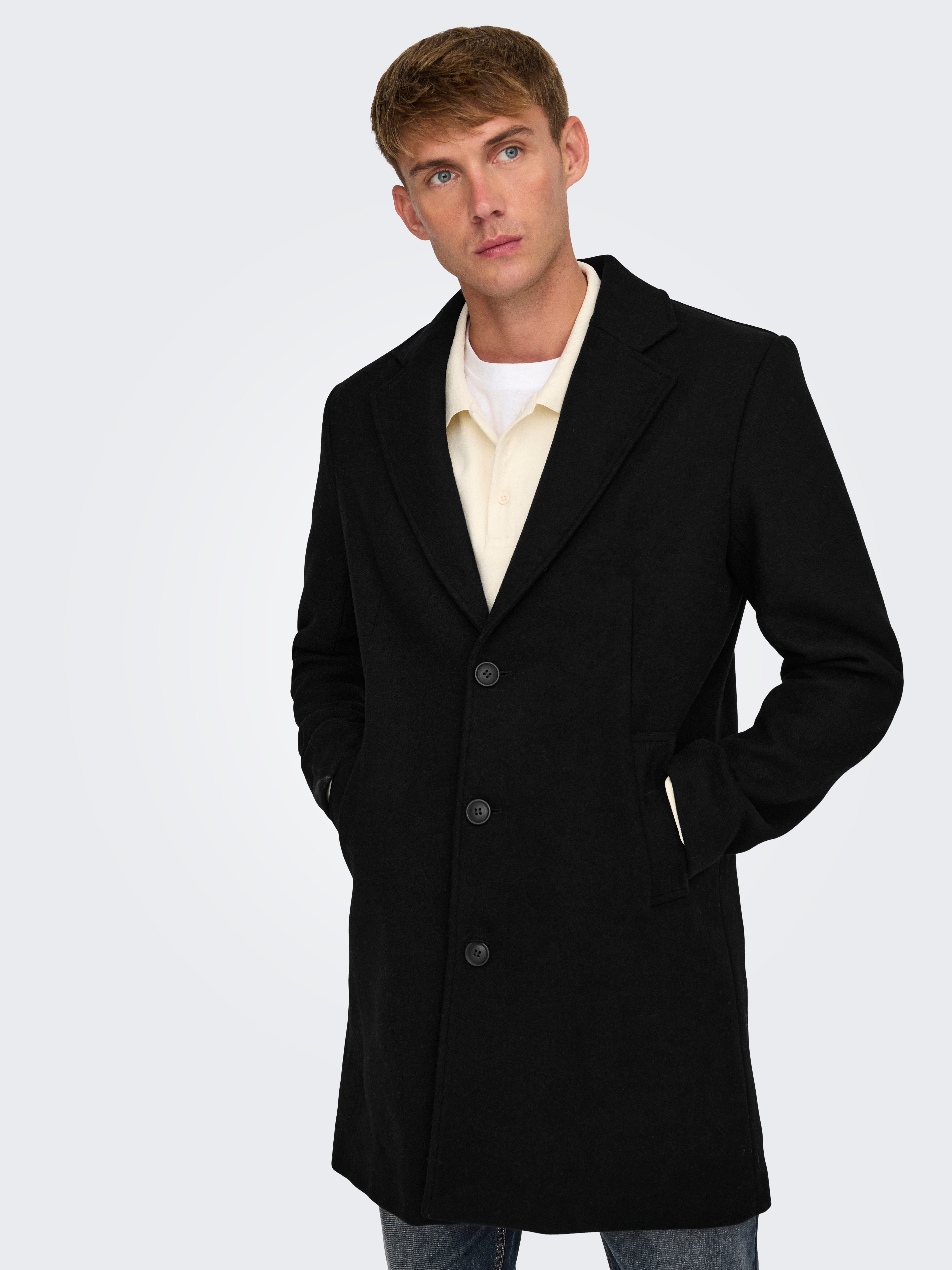 ONLY & SONS Korte jas ONSMATTHEW WOOL COAT OTW