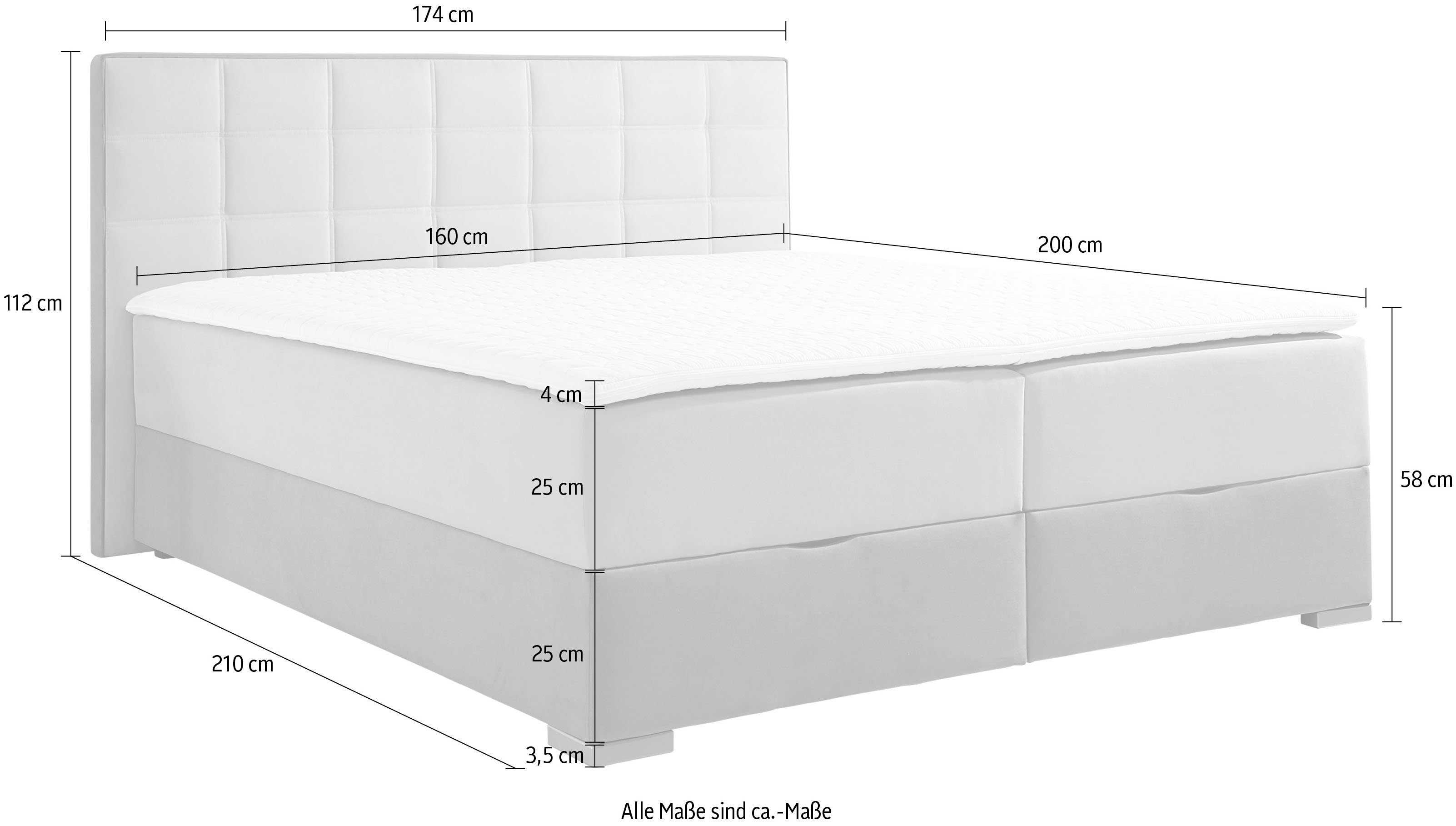 Maintal Boxspring met bedkist en topmatras
