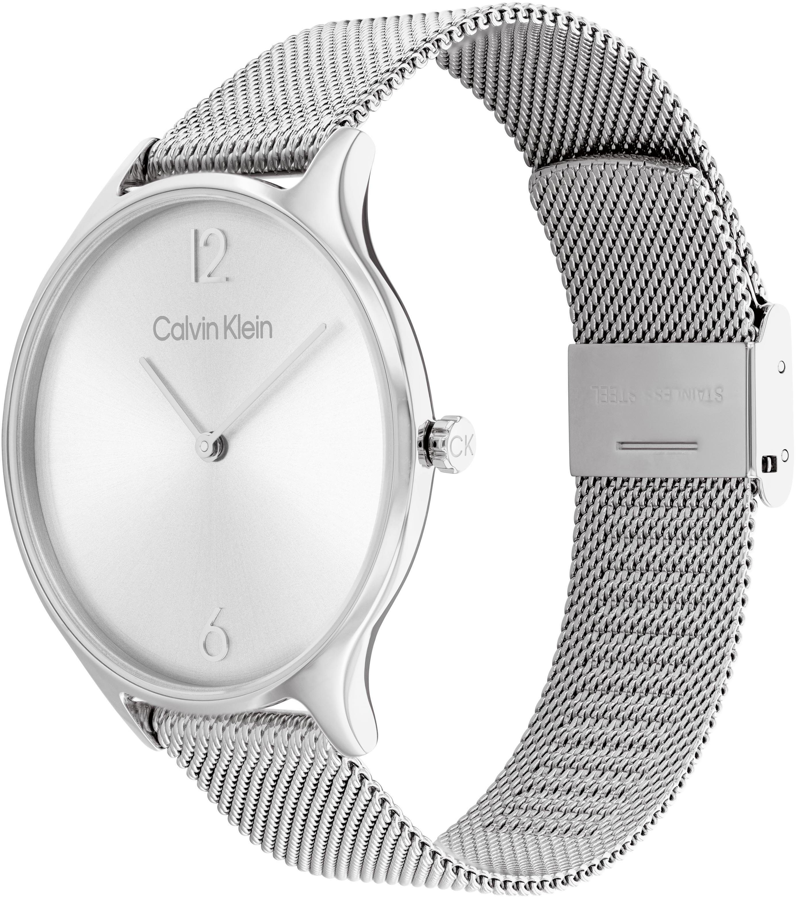 Calvin Klein Kwartshorloge TIMELESS 2H Polshorloge, dameshorloge, mineraalglas, roestvrijstalen armband