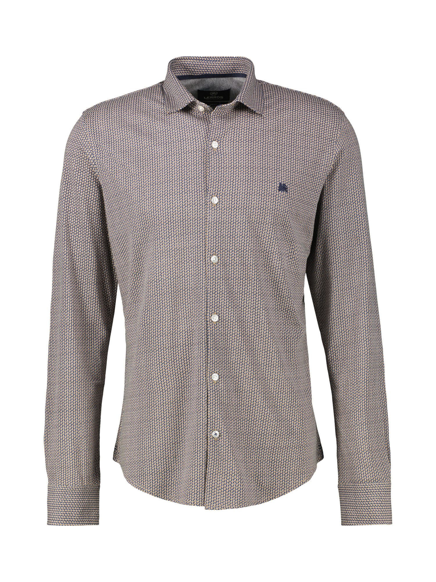 Lerros Geruit overhemd LERROS Shirt met lange mouwen met Minimaal-ruitpatroon