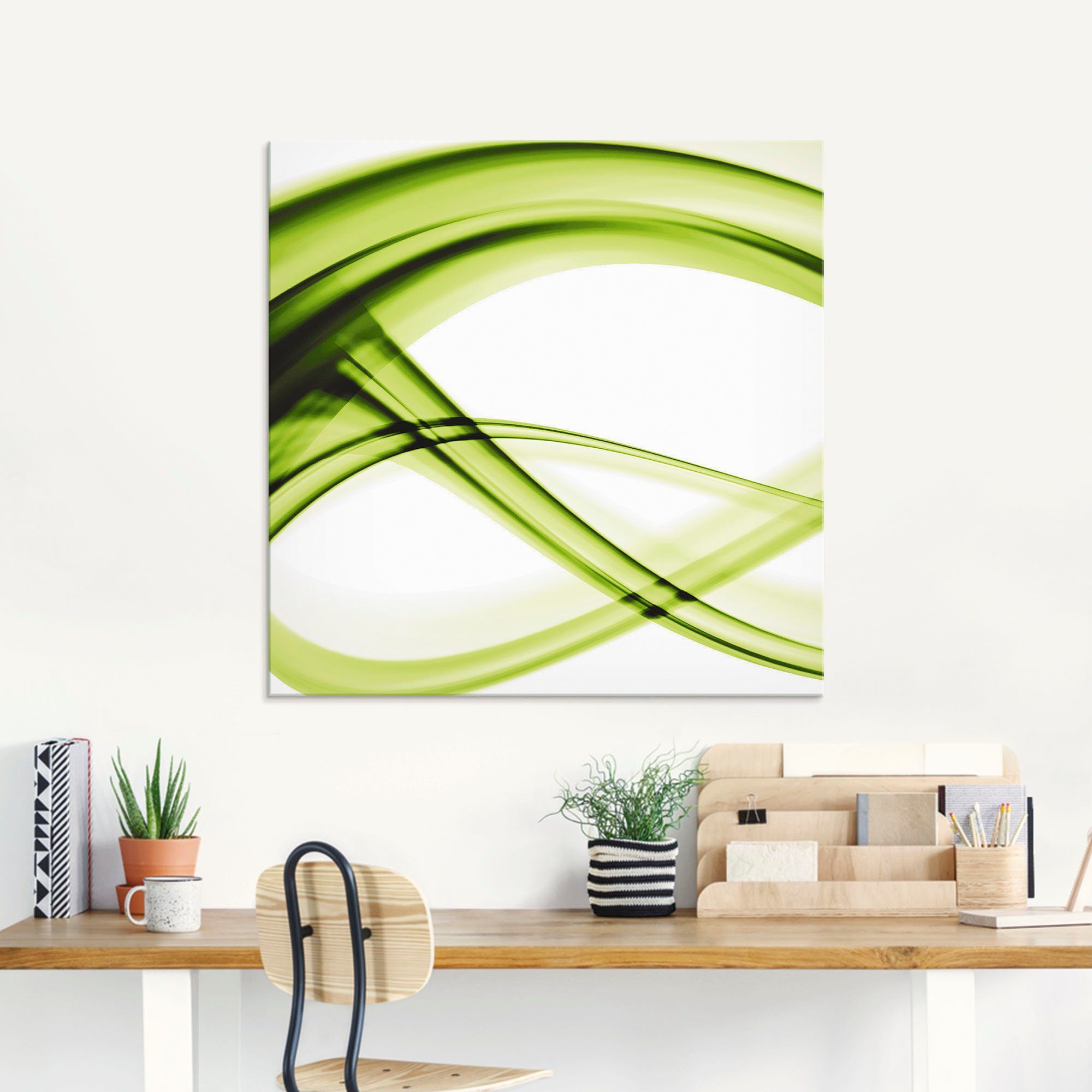 Artland Print op glas Abstracte compositie in verschillende maten