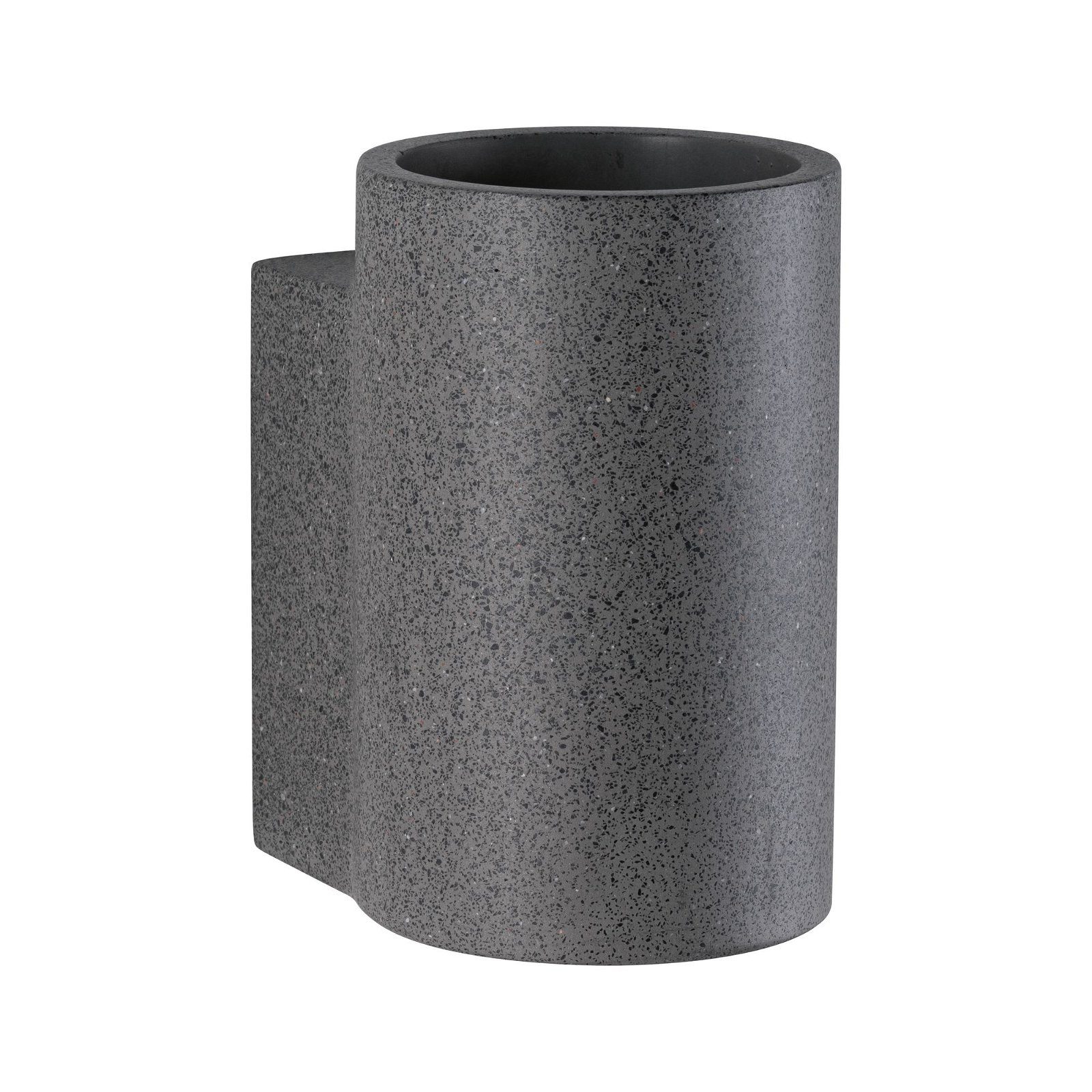 Paulmann Led-wandlamp voor buiten Concrea IP65 110x135mm 3000K 6,8W 300lm 230V zwarte zandsteen beton (1 stuk)