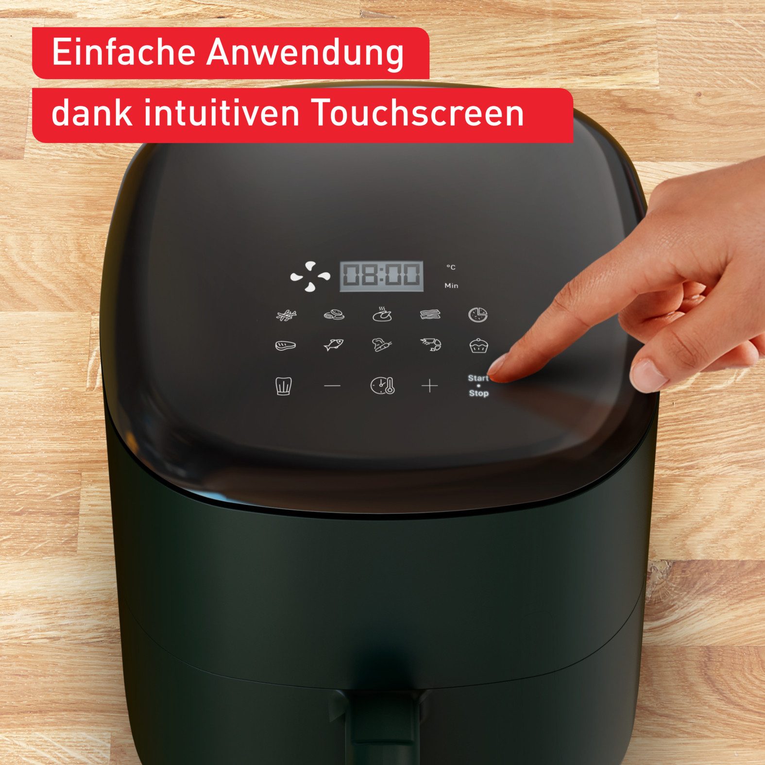 Tefal Airfryer EY2453 Easy Fry Max Digital grote capaciteit van 5 liter