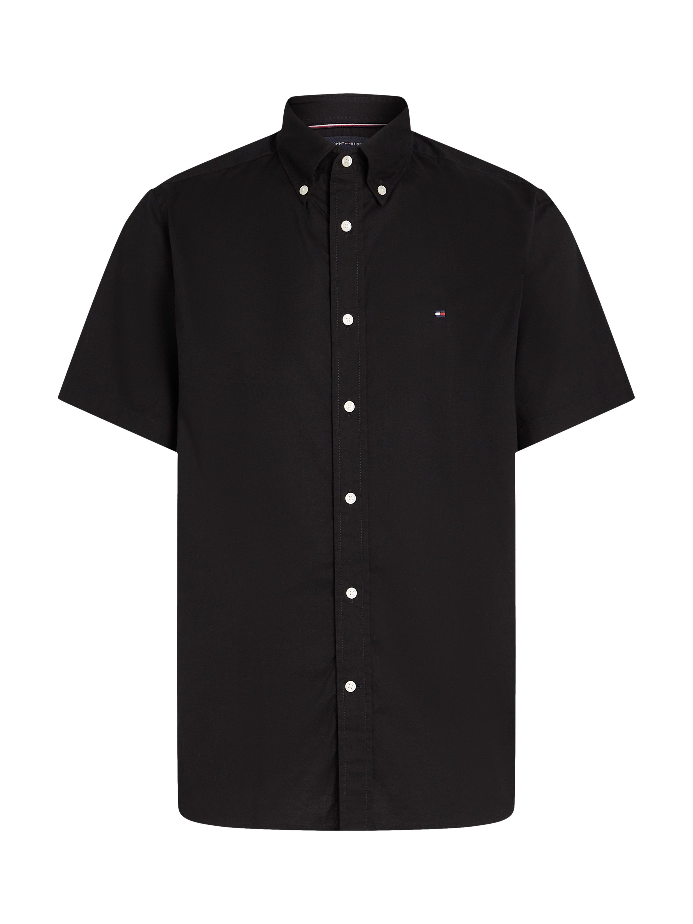 Tommy Hilfiger Overhemd met korte mouwen FLEX POPLIN SOLID S/S SHIRT