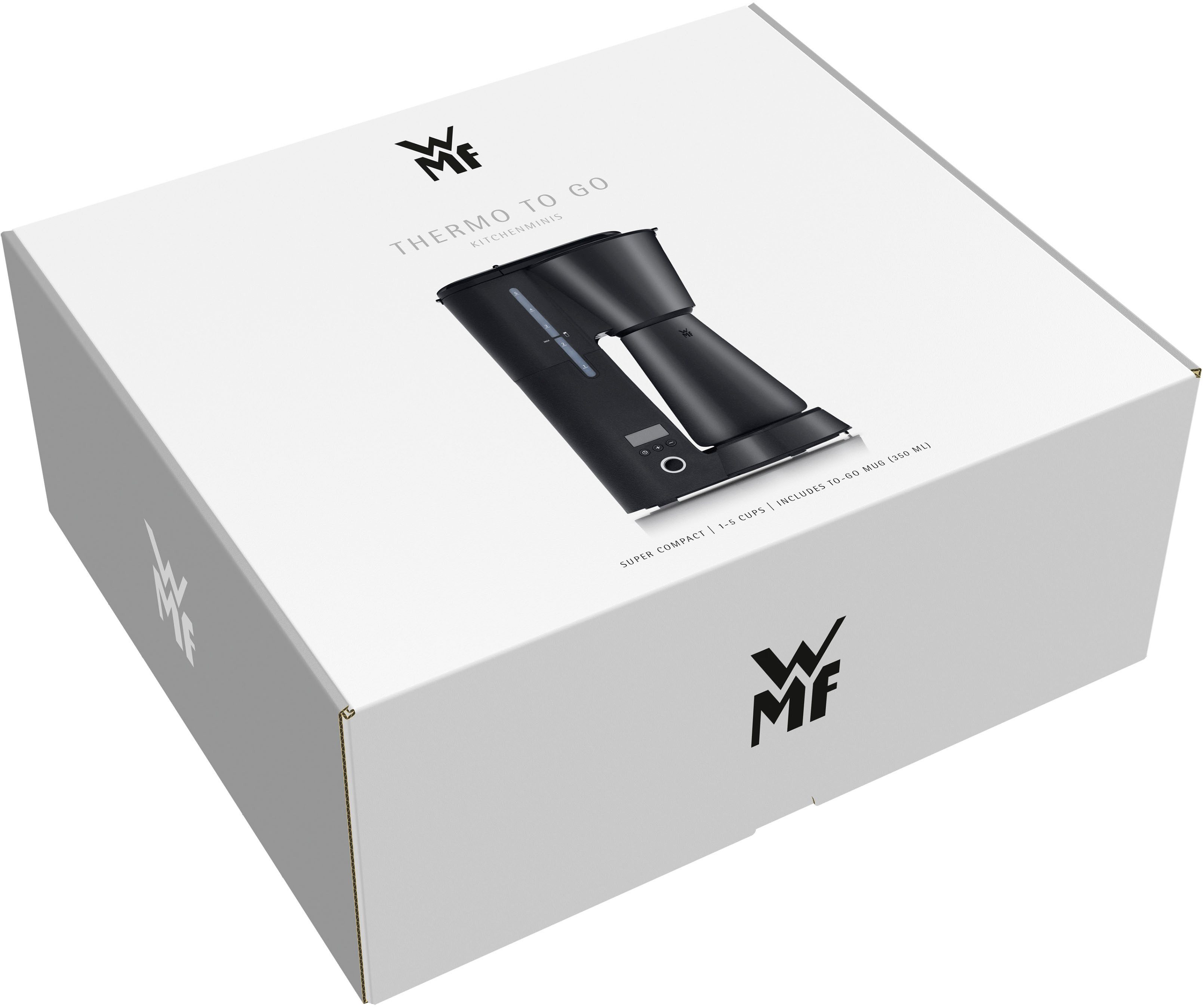 WMF Filterkoffieapparaat KÜCHENminis®, Aroma Thermo to go Deep Black