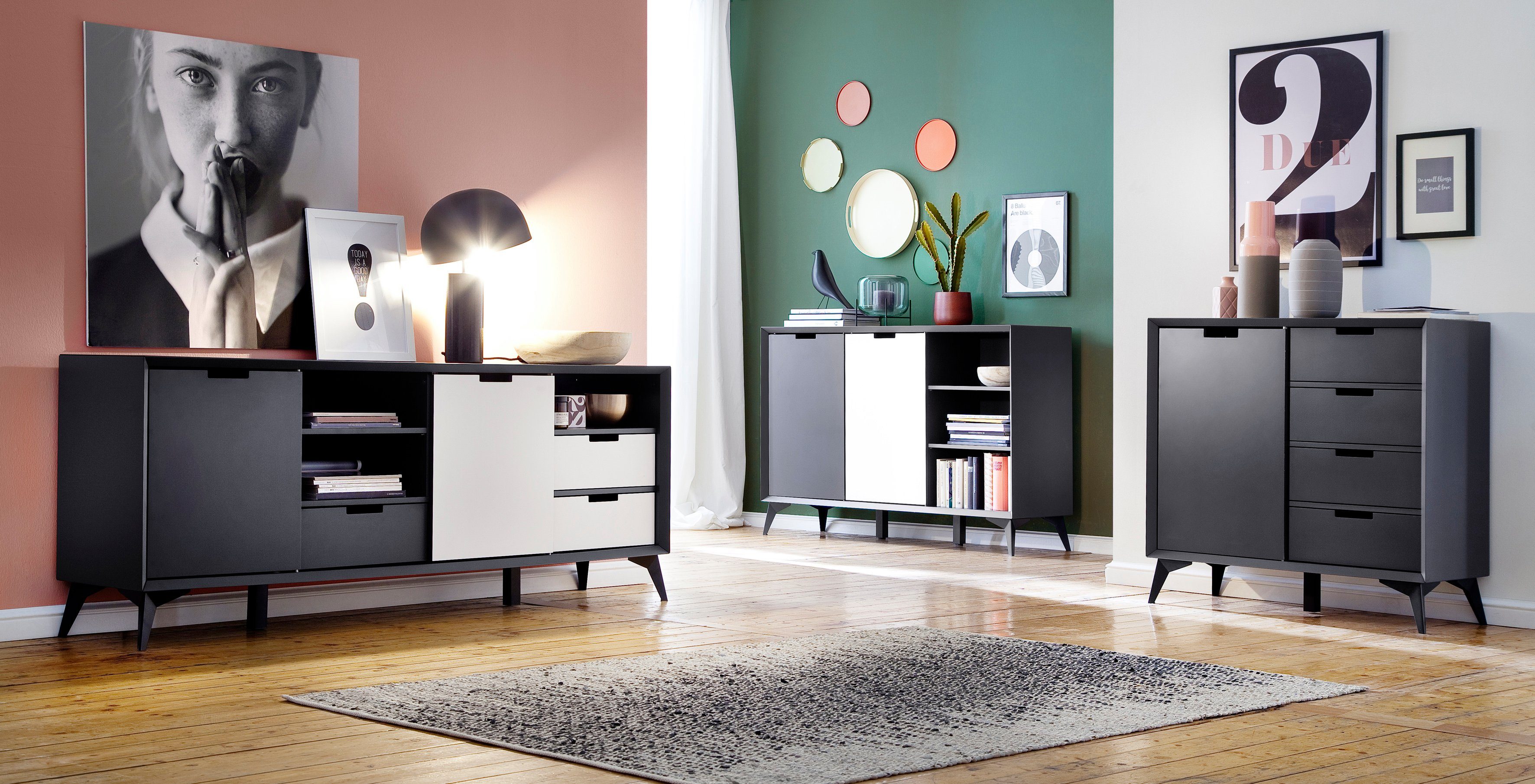 MCA furniture Highboard Netanja Breedte ca. 93 cm