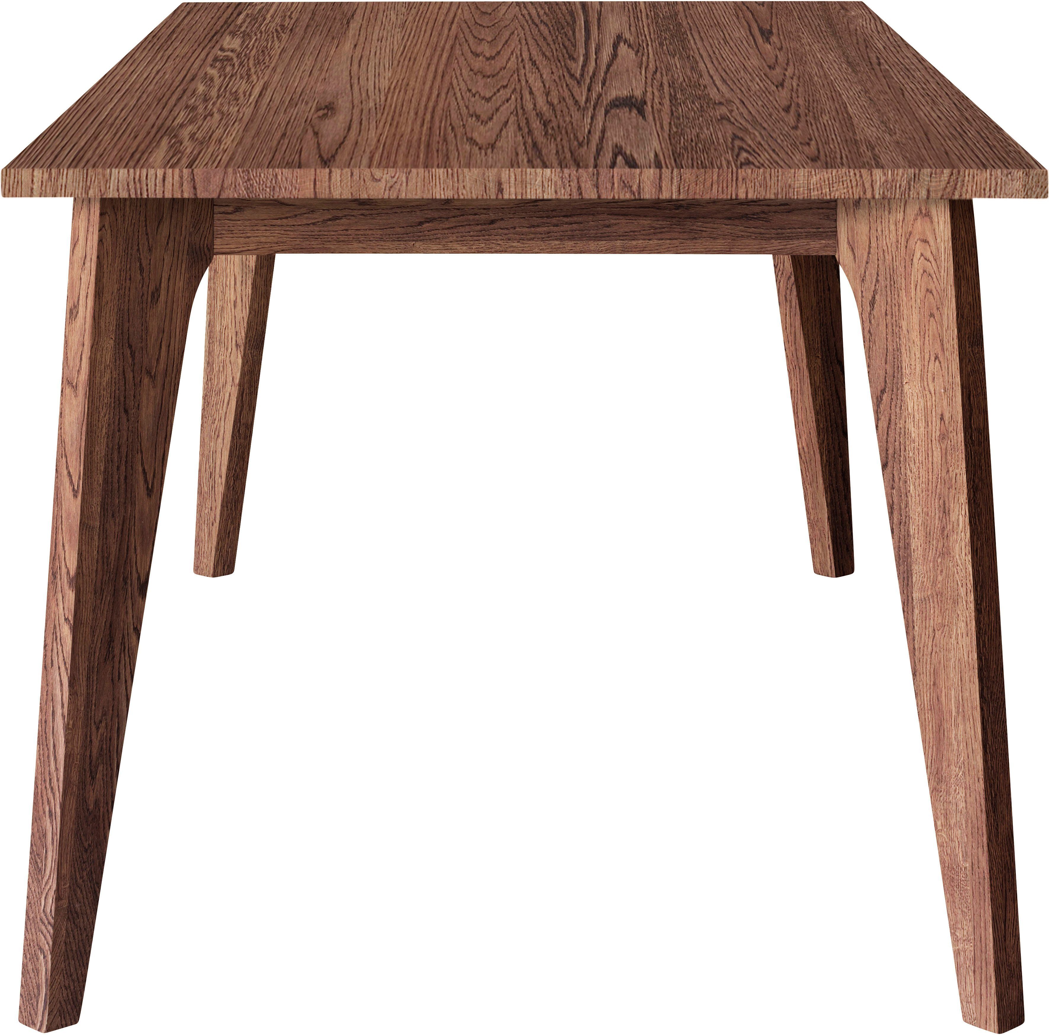 andas Eettafel Amali Van massief eiken, in 3 breedten