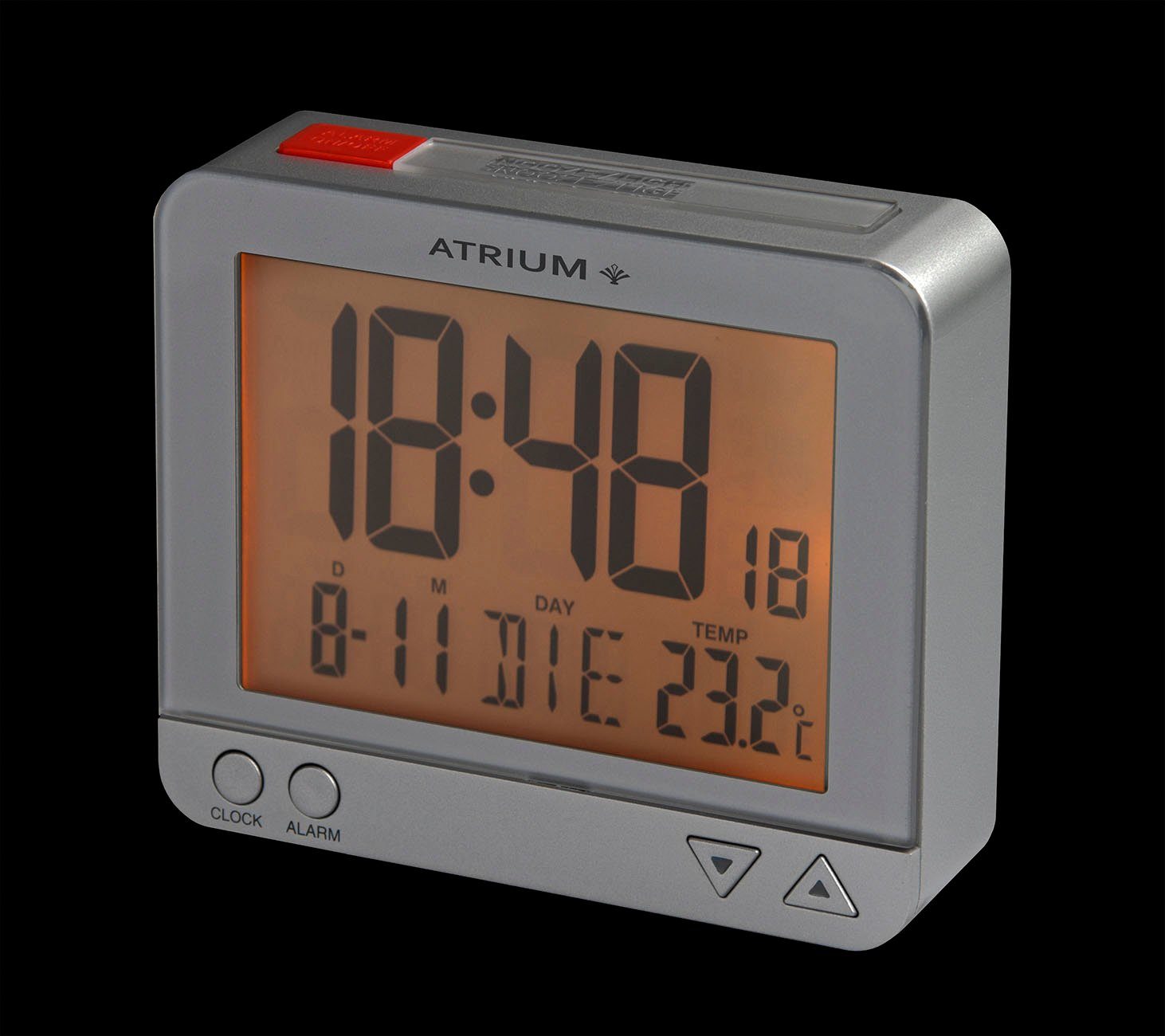 Atrium Radiografische wekker A760-19 Digitale wekker, quartz wekker, binnentemperatuur, slaapkamer