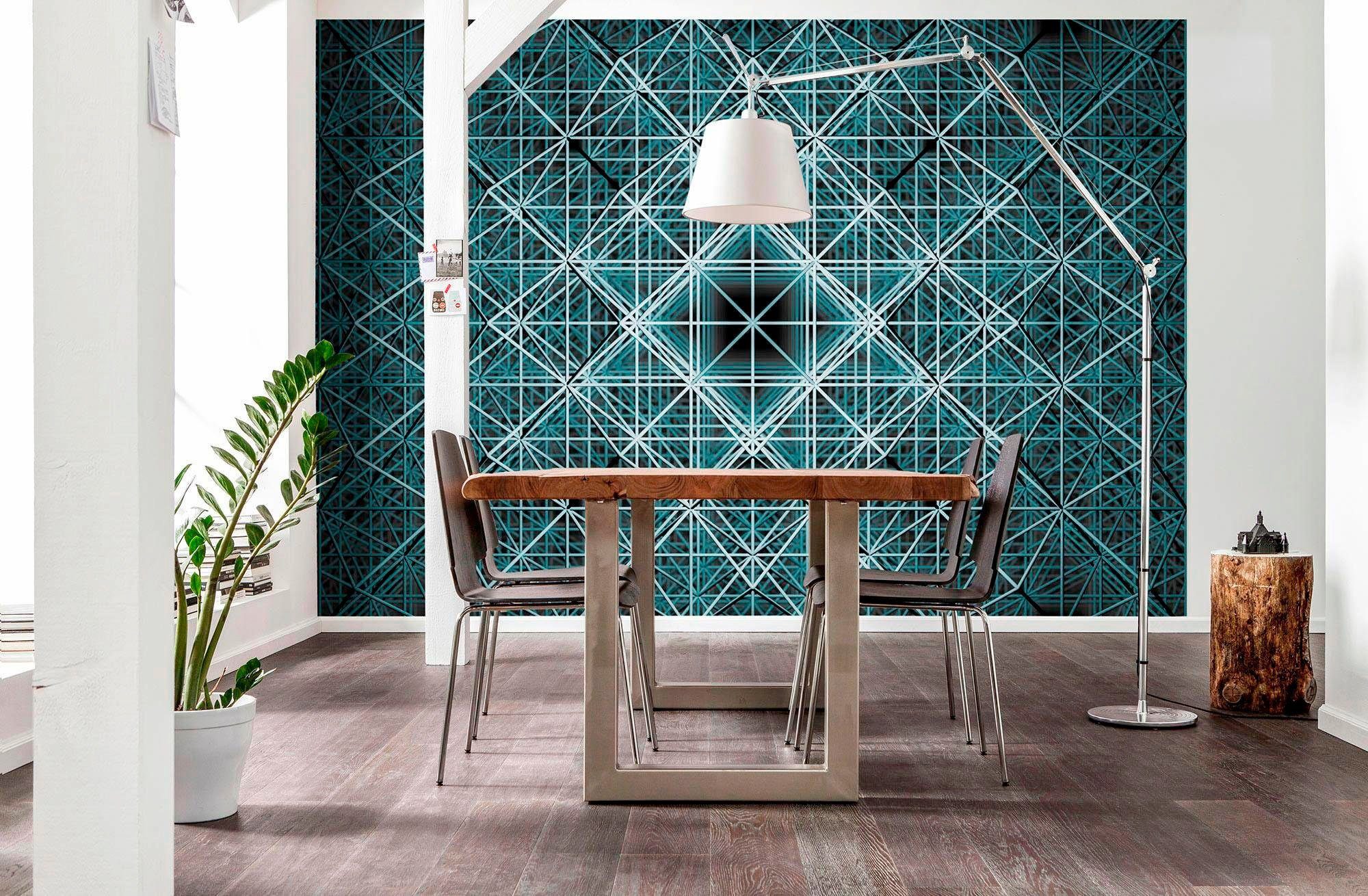 Komar Vliesbehang Vlies - Matrix - Afmeting 368 x 248 cm