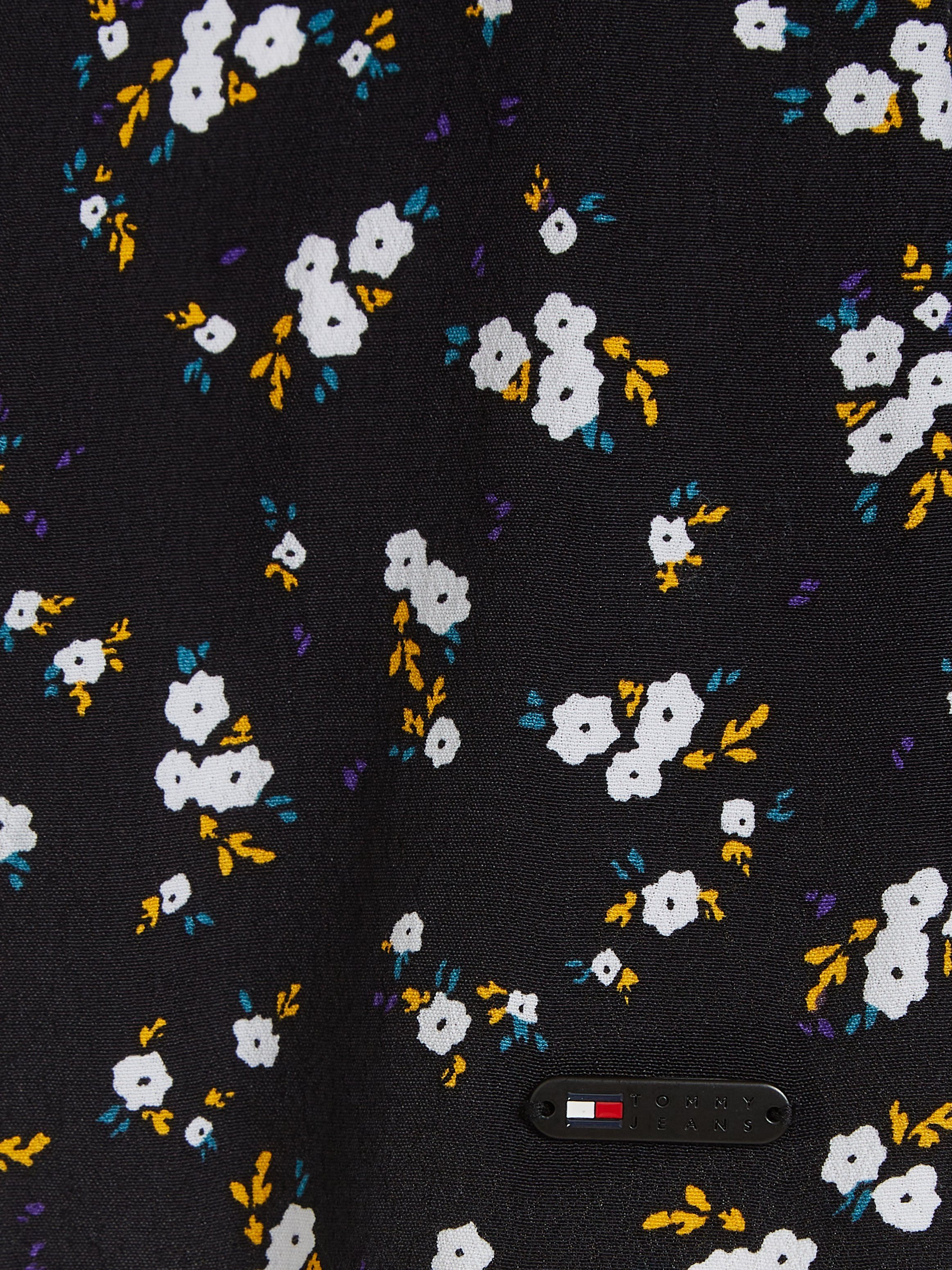 TOMMY JEANS Blousejurk TJW MIDI FLORAL RUFFLE DRESS