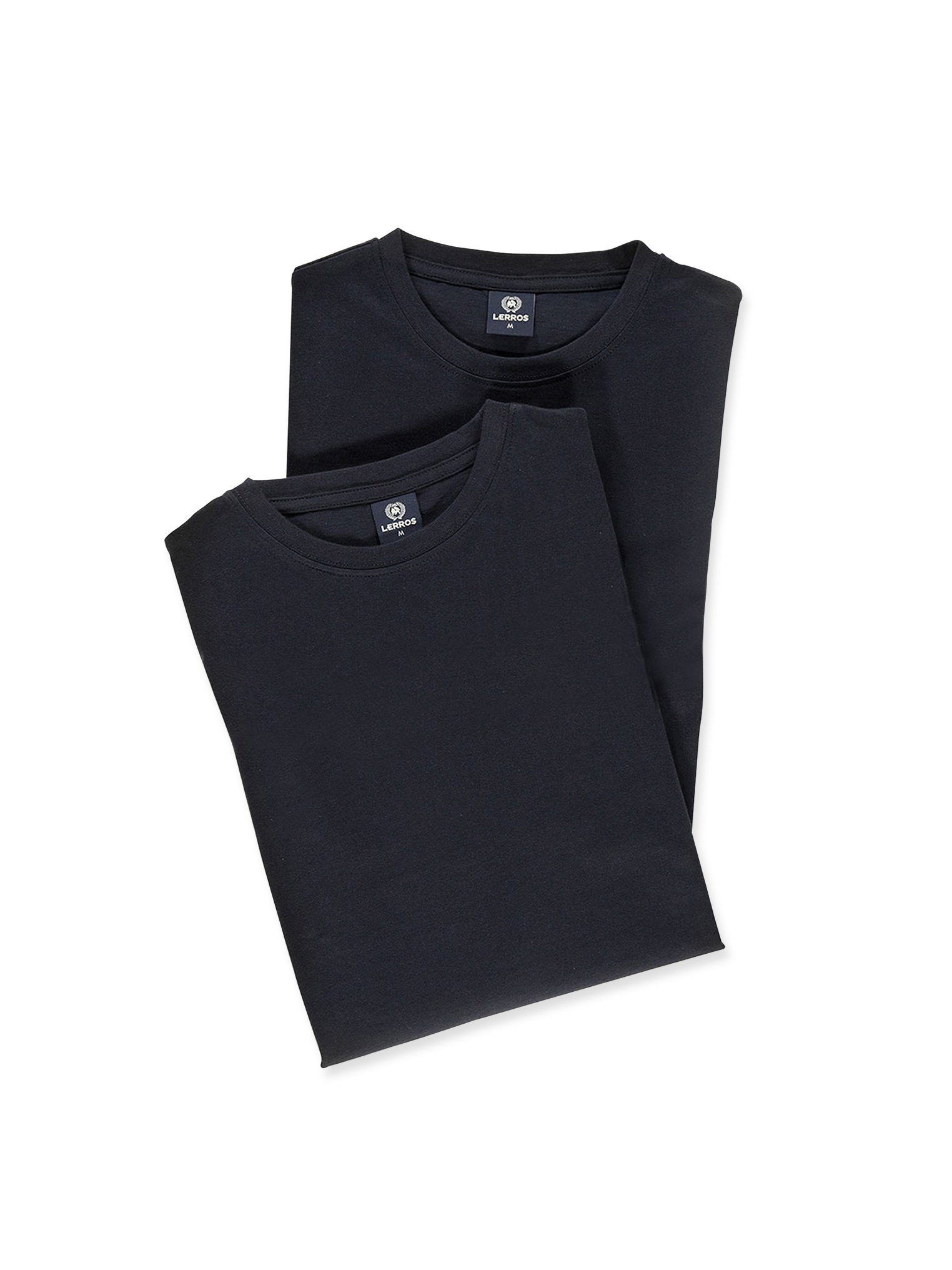 Lerros T-shirt LERROS dubbelpack T-shirt ronde hals in premium katoenkwaliteit