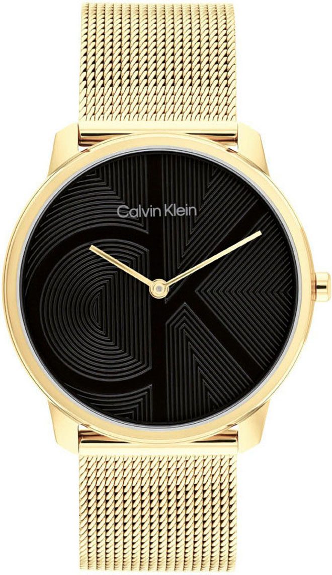 Calvin Klein Kwartshorloge CK Iconic Horloge, dameshorloge, stalen band, analoog