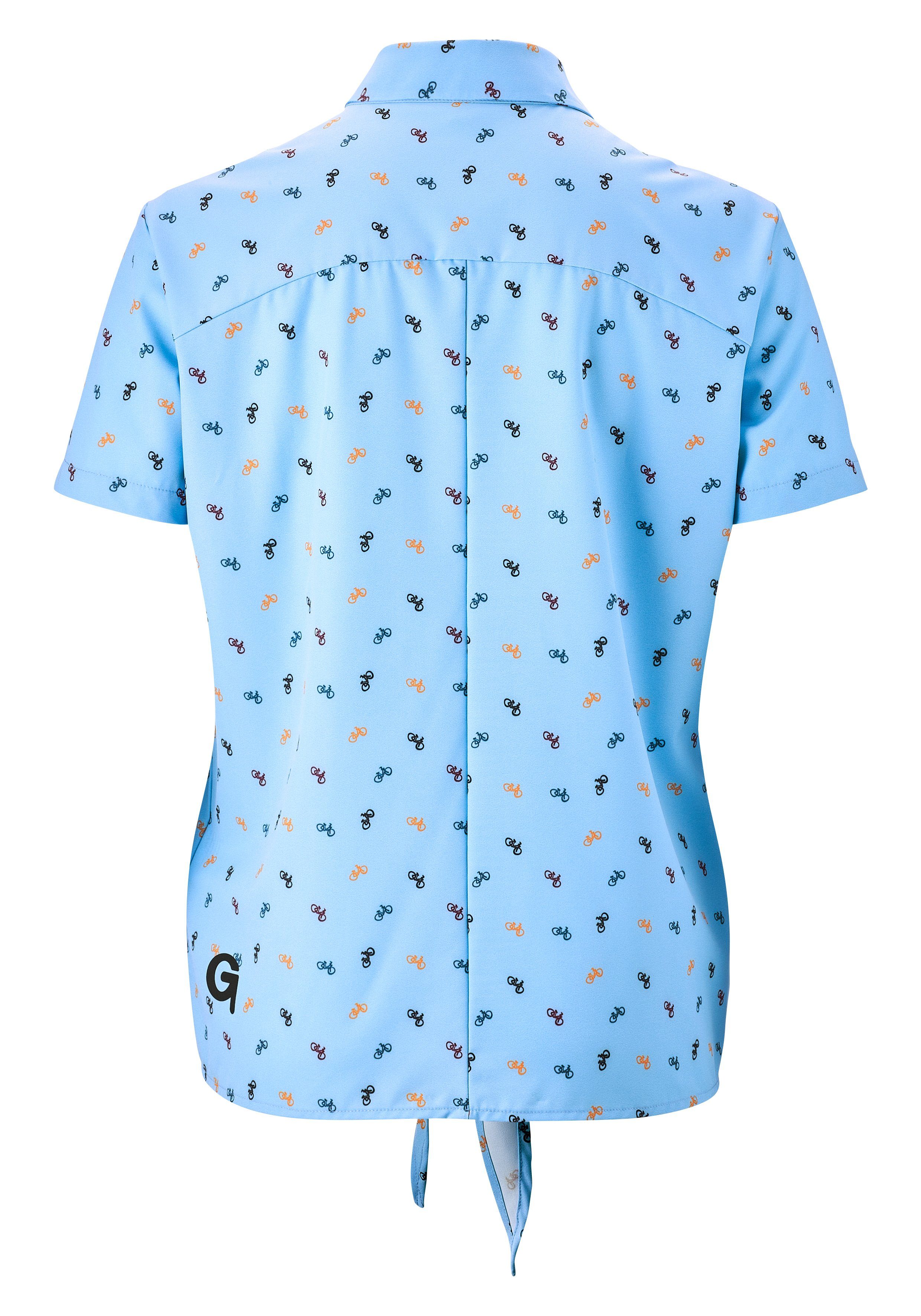Gonso Fietsshirt MOLVENO Breedte-reguleerbare zoom door modieus bind-element