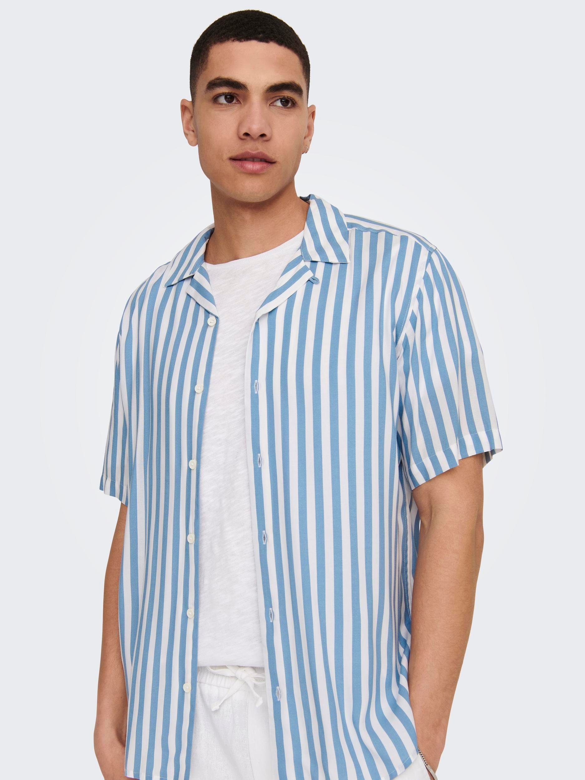 ONLY & SONS Overhemd met korte mouwen ONSWAYNE LIFE SS VISCOSE