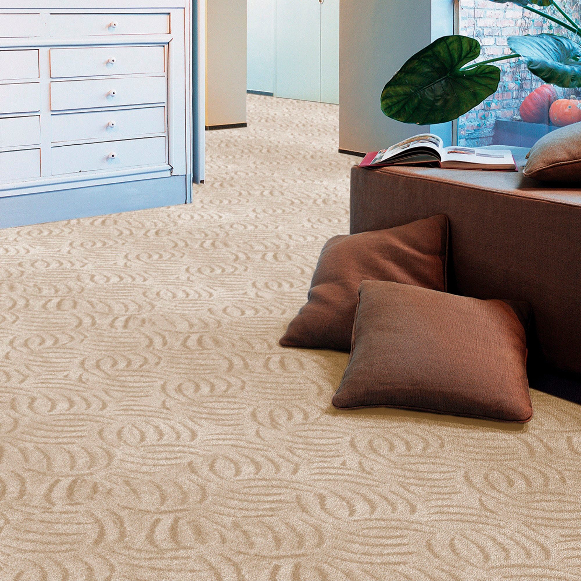 Andiamo Tapijt Emmy, structuurslang, Made in Belgium (1 stuk) tapijt maat 400 cm x 500 cm x 9 mm beige