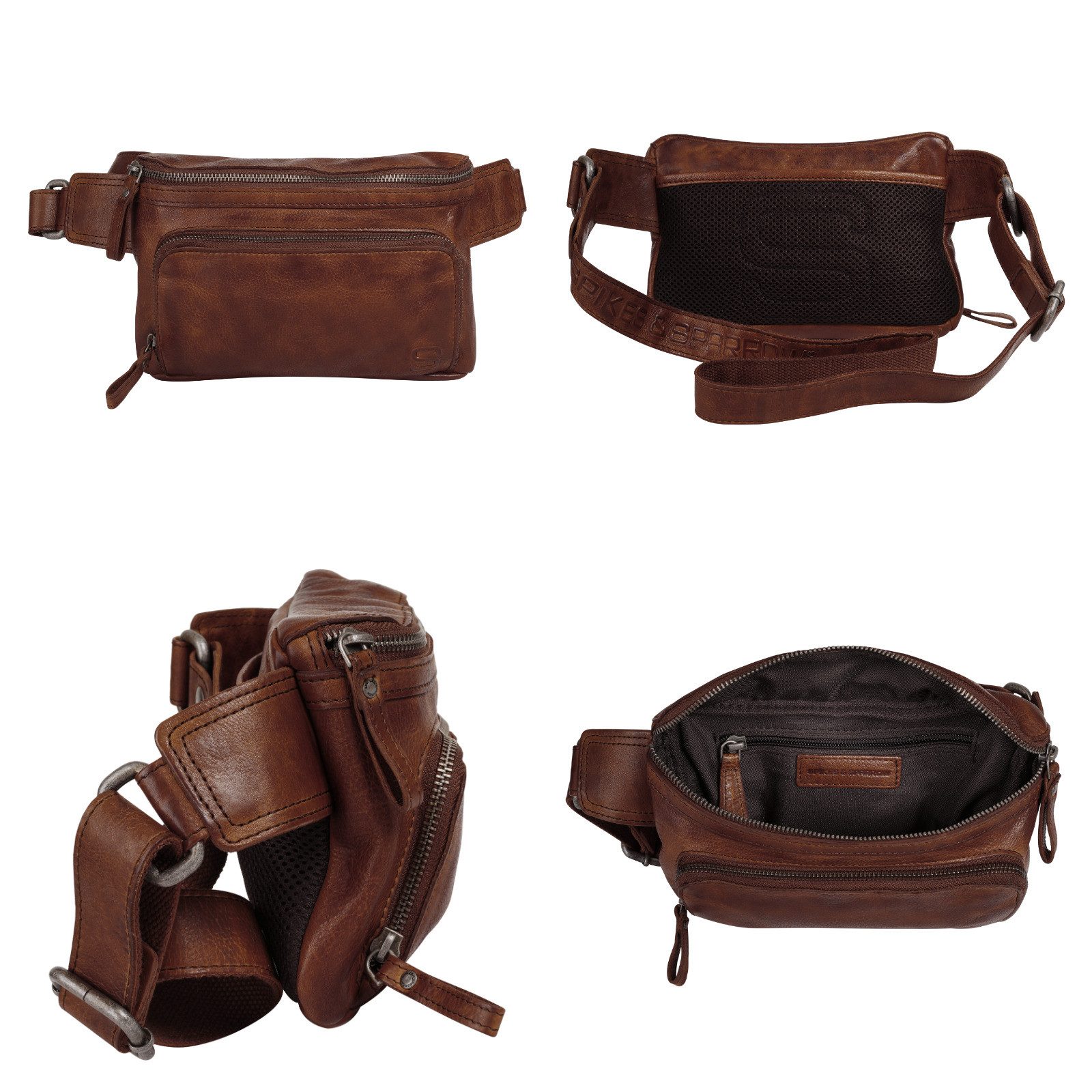 Spikes & Sparrow Heuptas echt leder