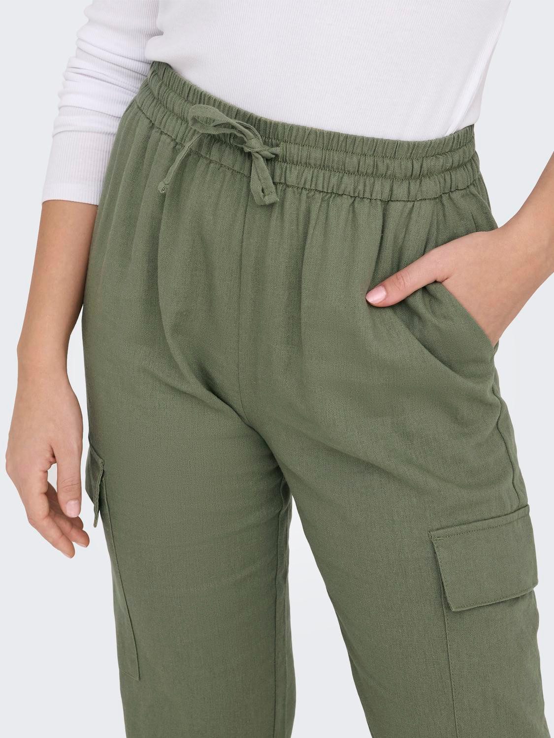Only Cargobroek ONLCARO MW LIN PULL-UP CARGO PNT NOOS